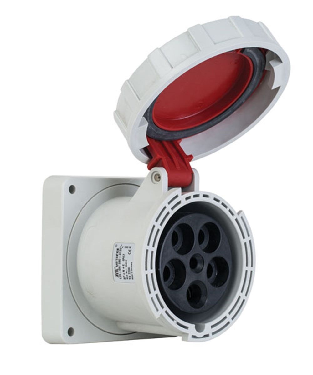 Mete 5x125A. IP67 Makine Prizi Düz Avrupa Tipi 3P+N+E
