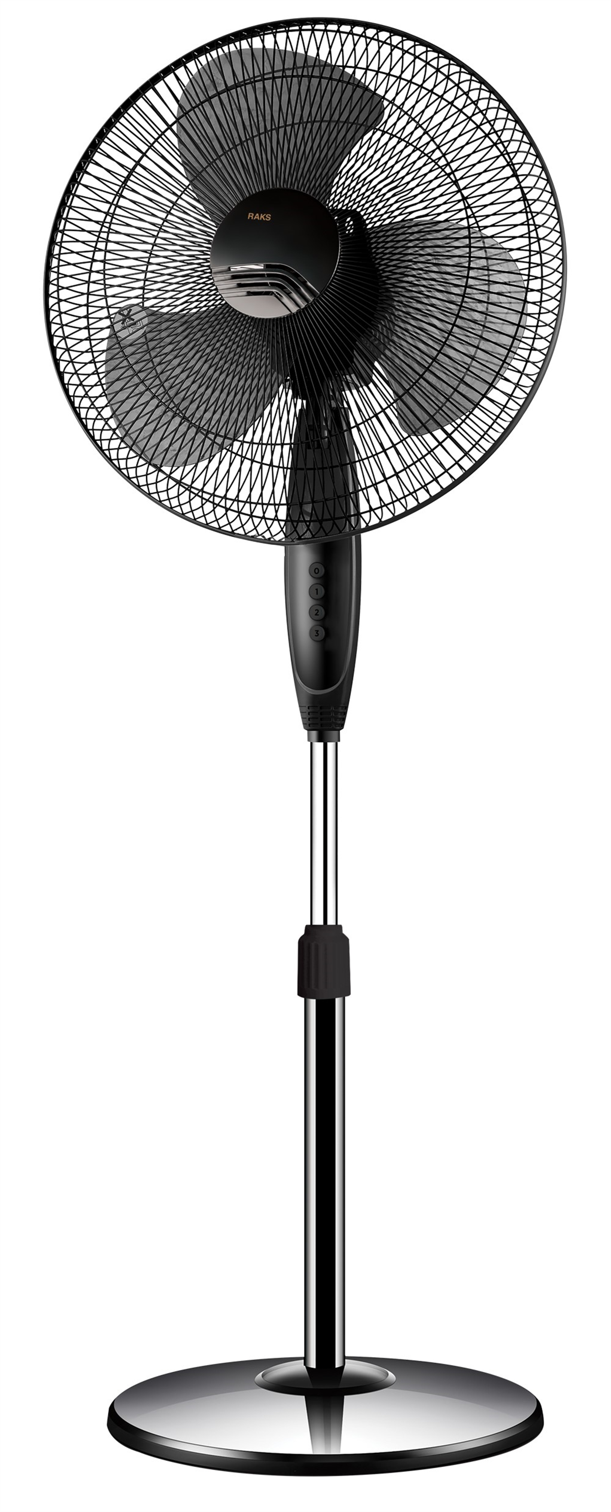 Raks SF 16 Max Ayaklı Vantilatör Siyah 40 Cm 3 Kanat Pervaneli