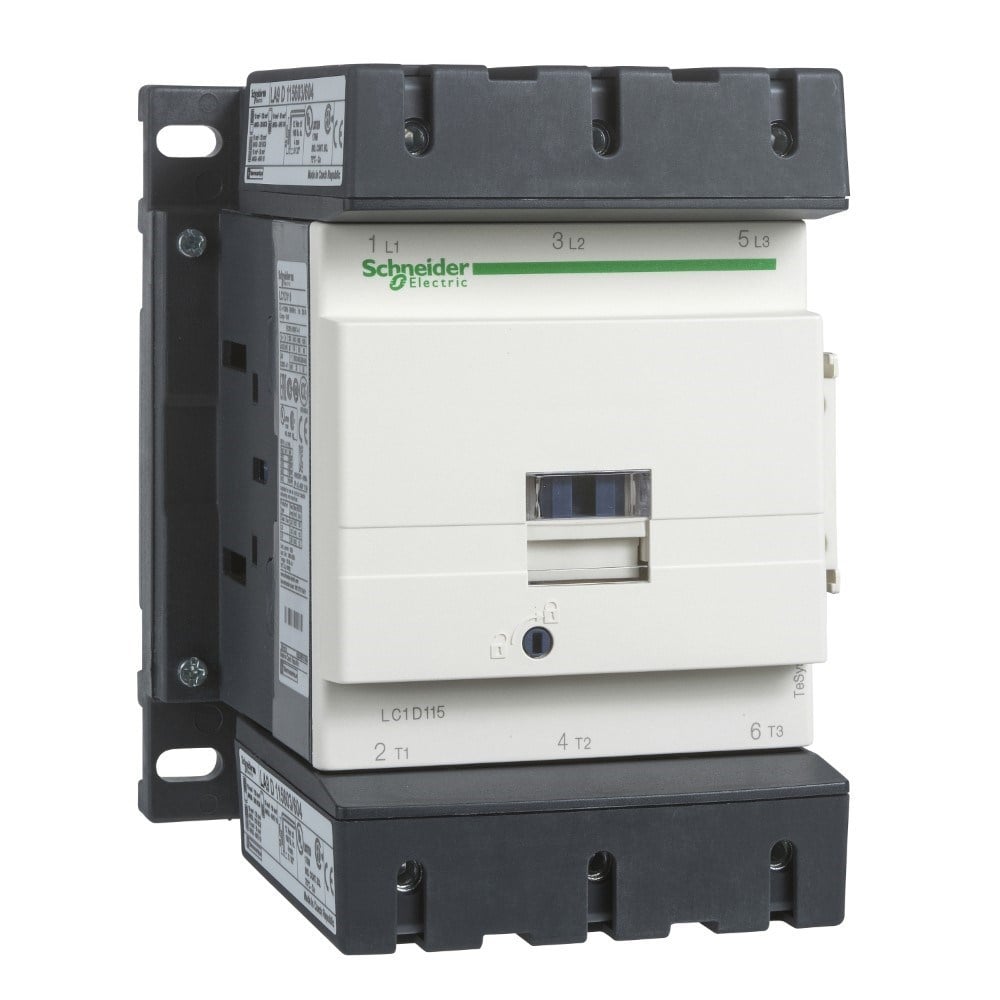 Schneider LC1D115M7 Tesys D Kontaktör - 3P(3 Na) - Ac-3 - <= 440 V 115 A - 220 V Ac Bobin