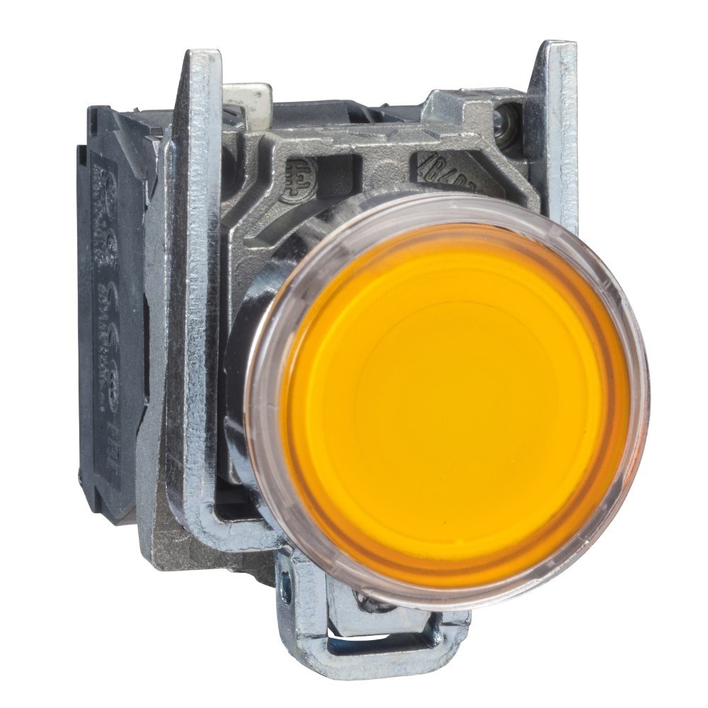 Schneider XB4BW35B5 Turuncu Sıva Altı Eksiksiz Işıklı Buton Ø22 Yaylı Dönüş 1Na+1Nk 24V