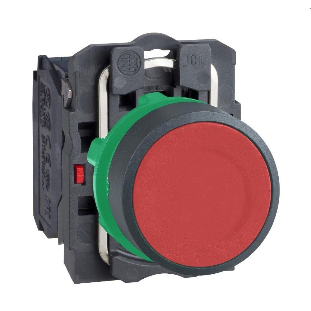 Schneider XB5AA42 Kırmızı Sıva Altı Eksiksiz Buton Ø22 Yaylı Dönüş 1Nk İşaretsiz