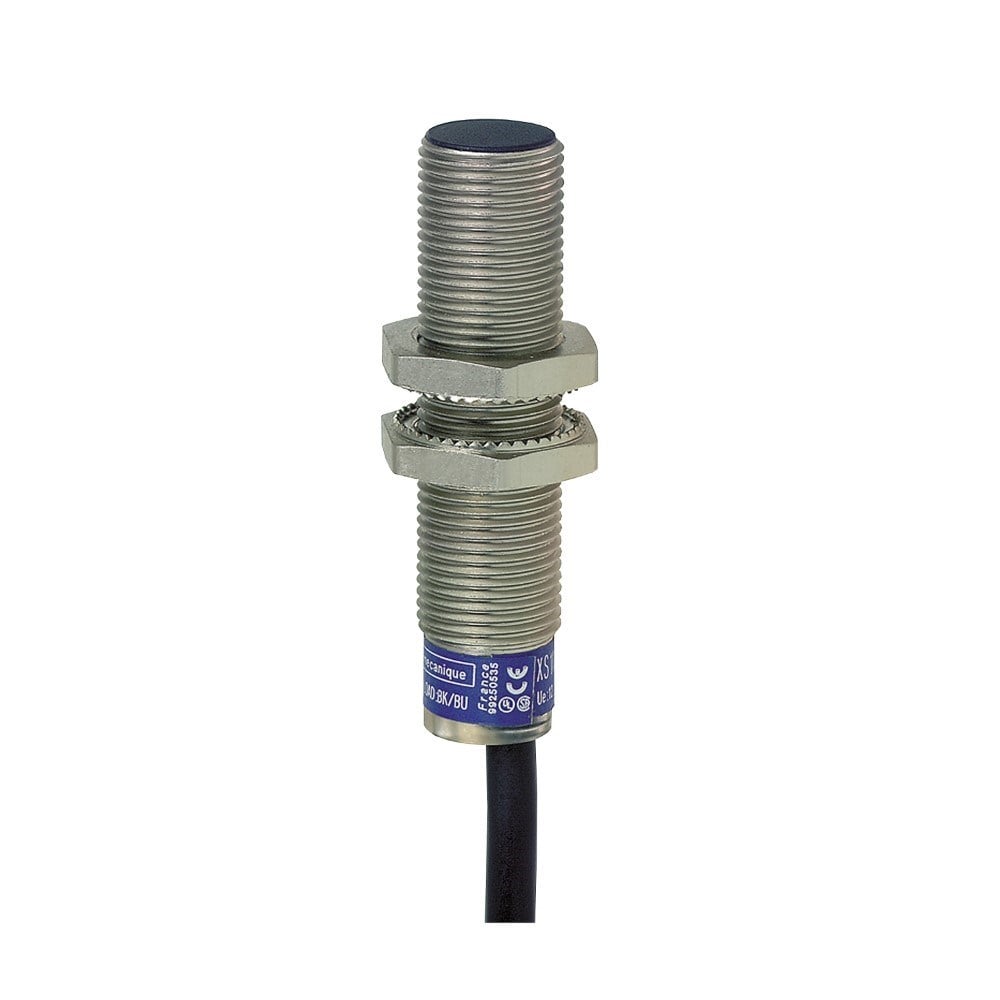 Telemecanique XS612B1NBL2 Endüktif Sensör Xs6 M12 - U53Mm - Pirinç - Sn4Mm - 12..48Vdc - Kablo 2M