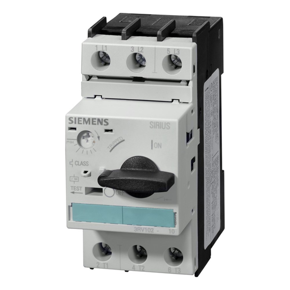Siemens 3RV1021-1EA10 Sirius Motor Koruma Şalteri; 60ºc Pano İçi Sıcaklıkta Bitişik Montaja Uygun; Termik Ve Kısa Devre