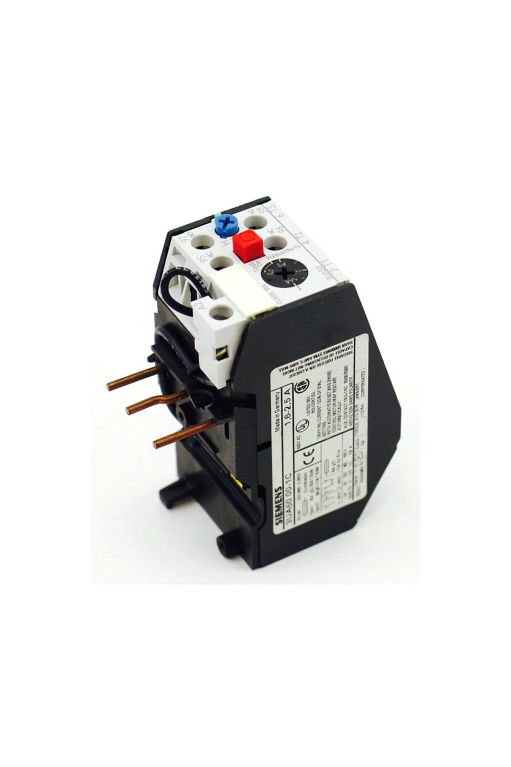 Siemens 3UA5200-2B 12.5-20A; Termik Röle;  Faz  Korumalı; Çevre Sıcaklığına Uyumlu; El Ve Otomatik Konumlu; Kontaktör Üz