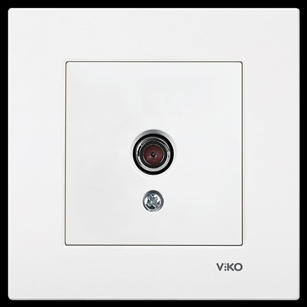 Viko Karre Beyaz TV Prizi Geçişli 12dB