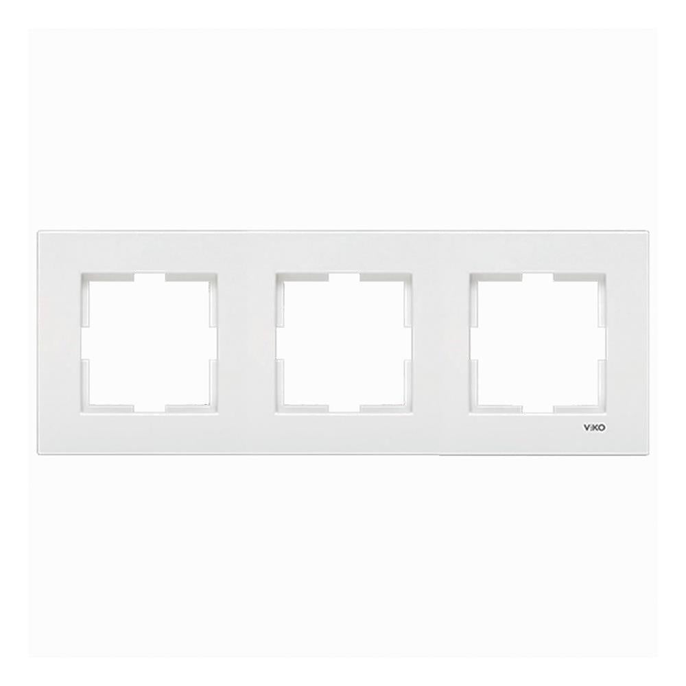 Viko Karre Beyaz Üçlü Çerçeve