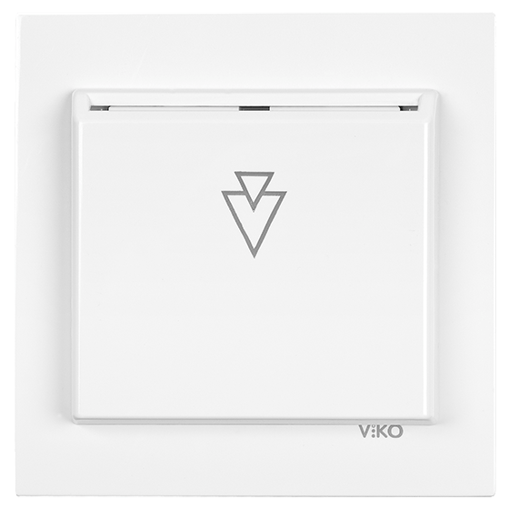 Viko Karre/Meridian Beyaz Energy Saver Mekanik Anahtarlı (Gecikmeli 230V) Çerçevesiz