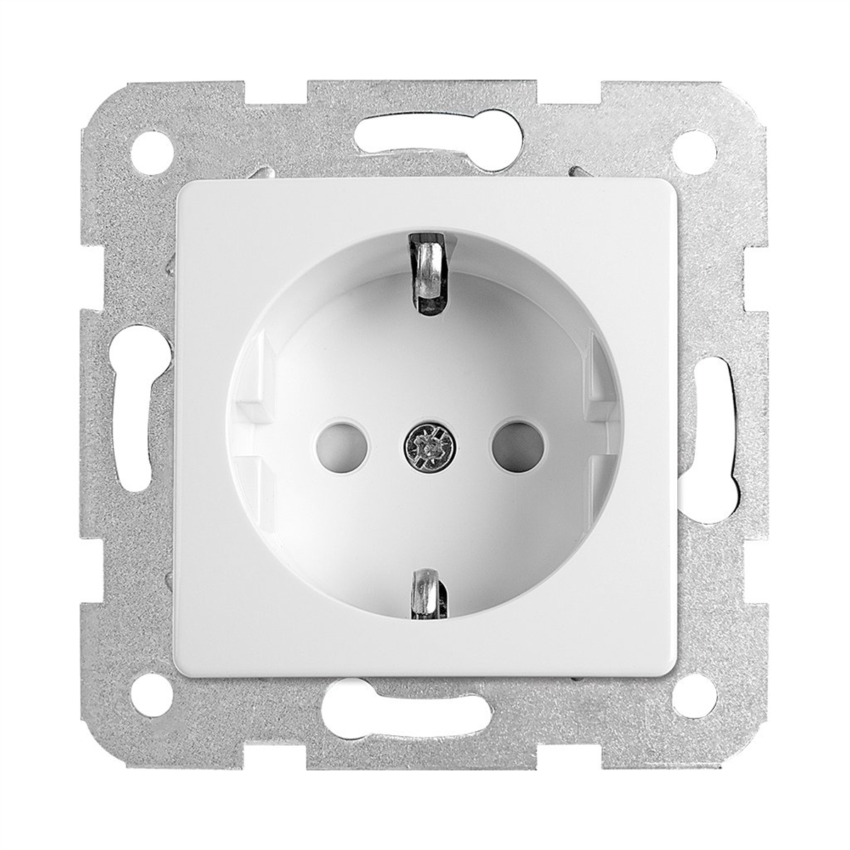 Viko Linnera/Rollina Beyaz Topraklı Priz Çocuk Korumalı Çerçeve Hariç