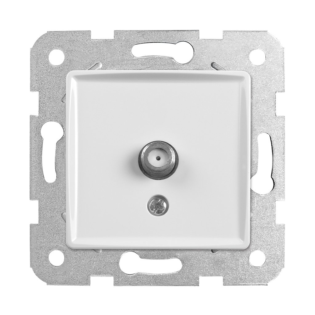 Viko Linnera/Rollina Beyaz Uydu Prizi F Konnektör Sonlu (Çerçeve Hariç)