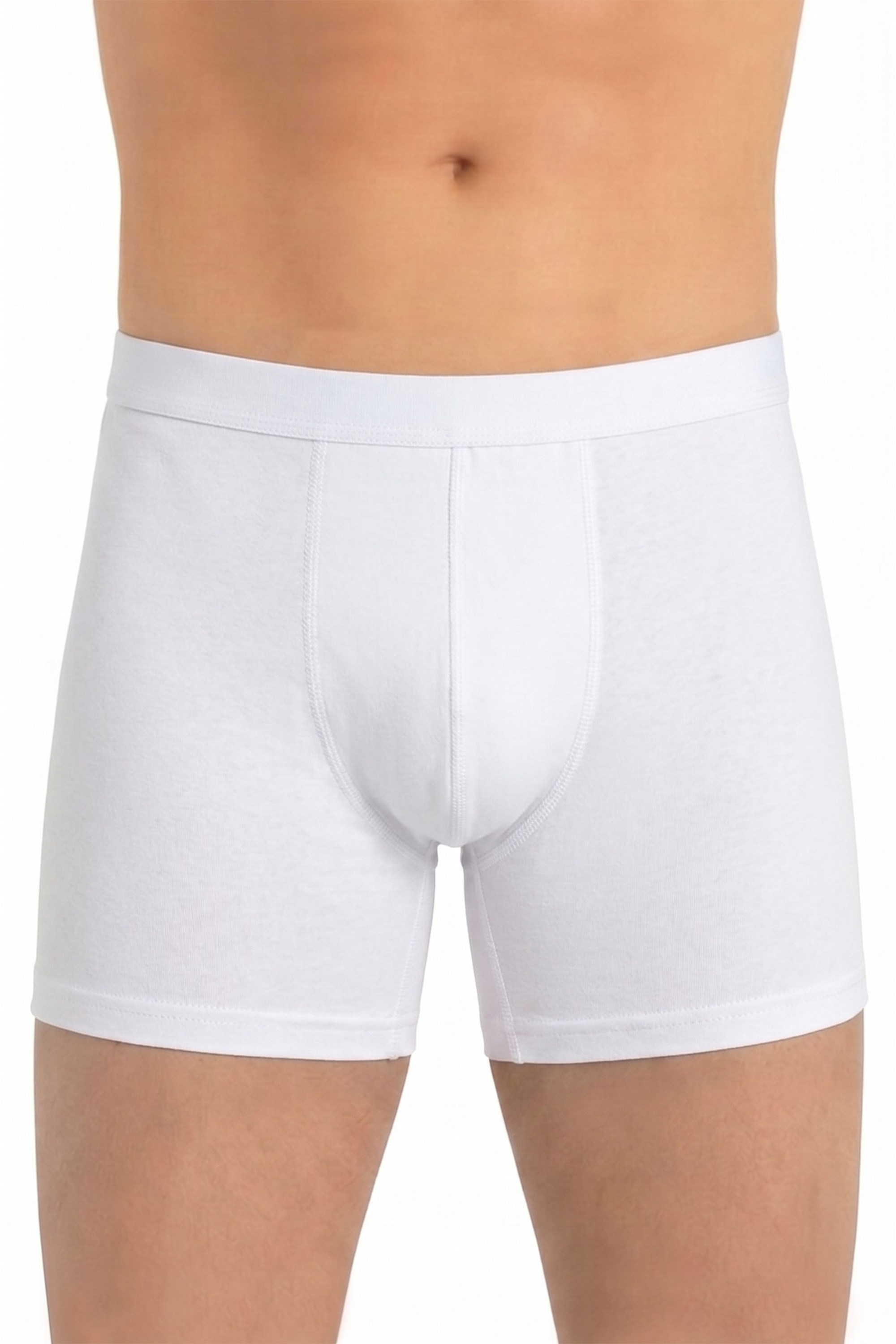 Just Inner Erkek Tekli Modal Pamuklu Boxer Uzun Paça İnce Bel Lastikli Nefes Alan Doku (135011)