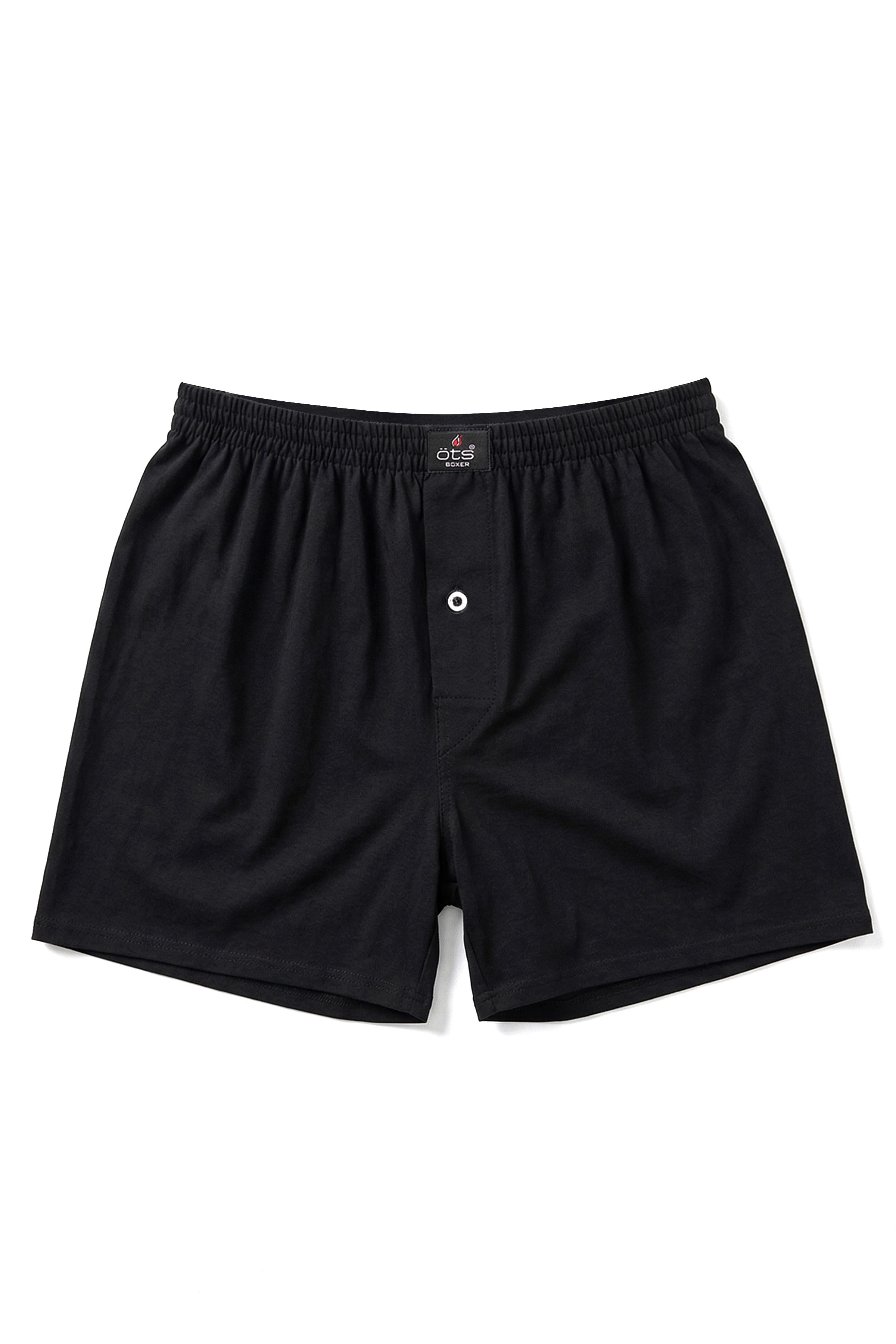 Öts 6'lı Erkek Boxer Düğmeli, Süprem Kumaş (%100 Pamuk)