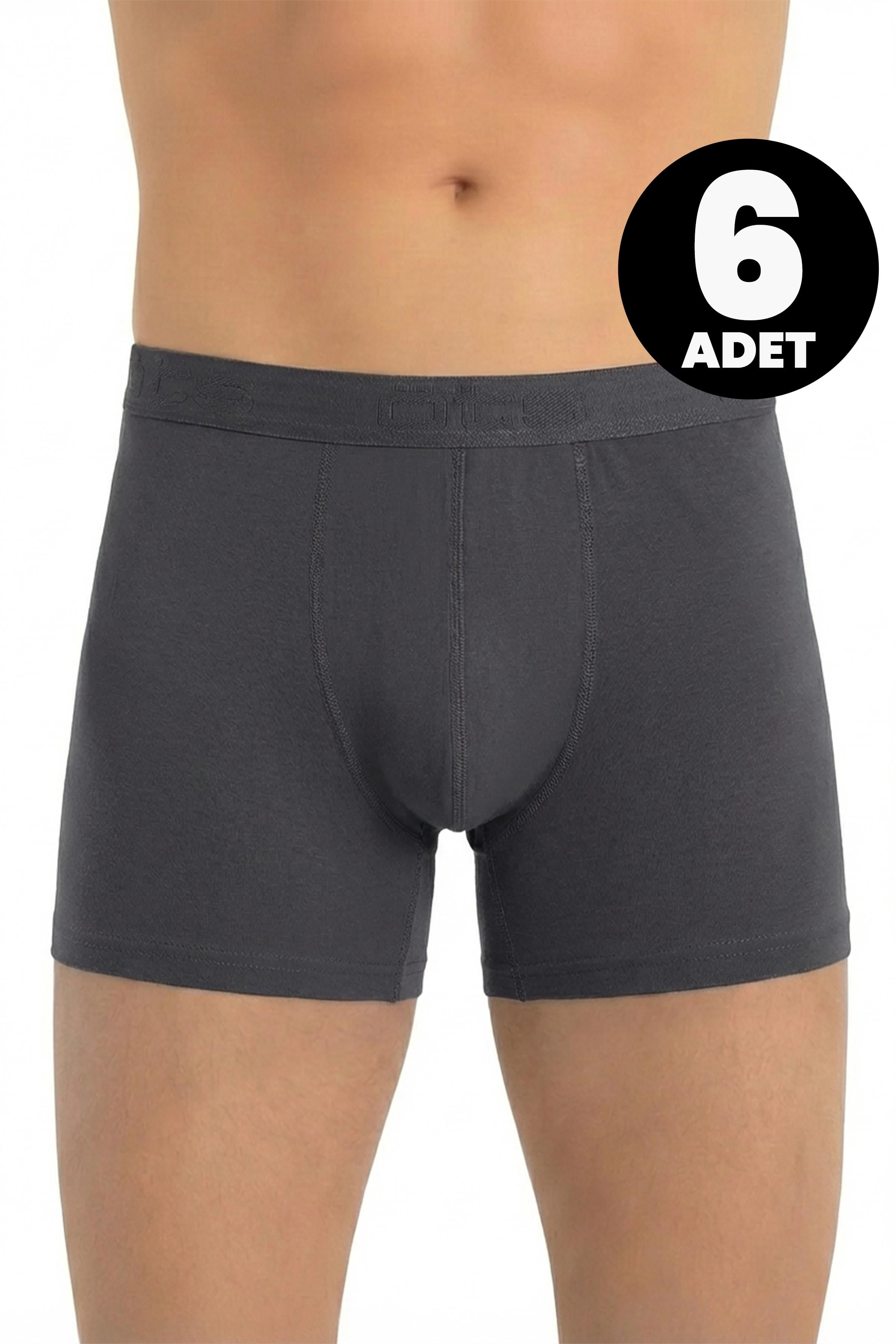 Öts 6'lı Erkek Boxer Modal (%47 Modal - %47 Pamuk - %6 Elastan)