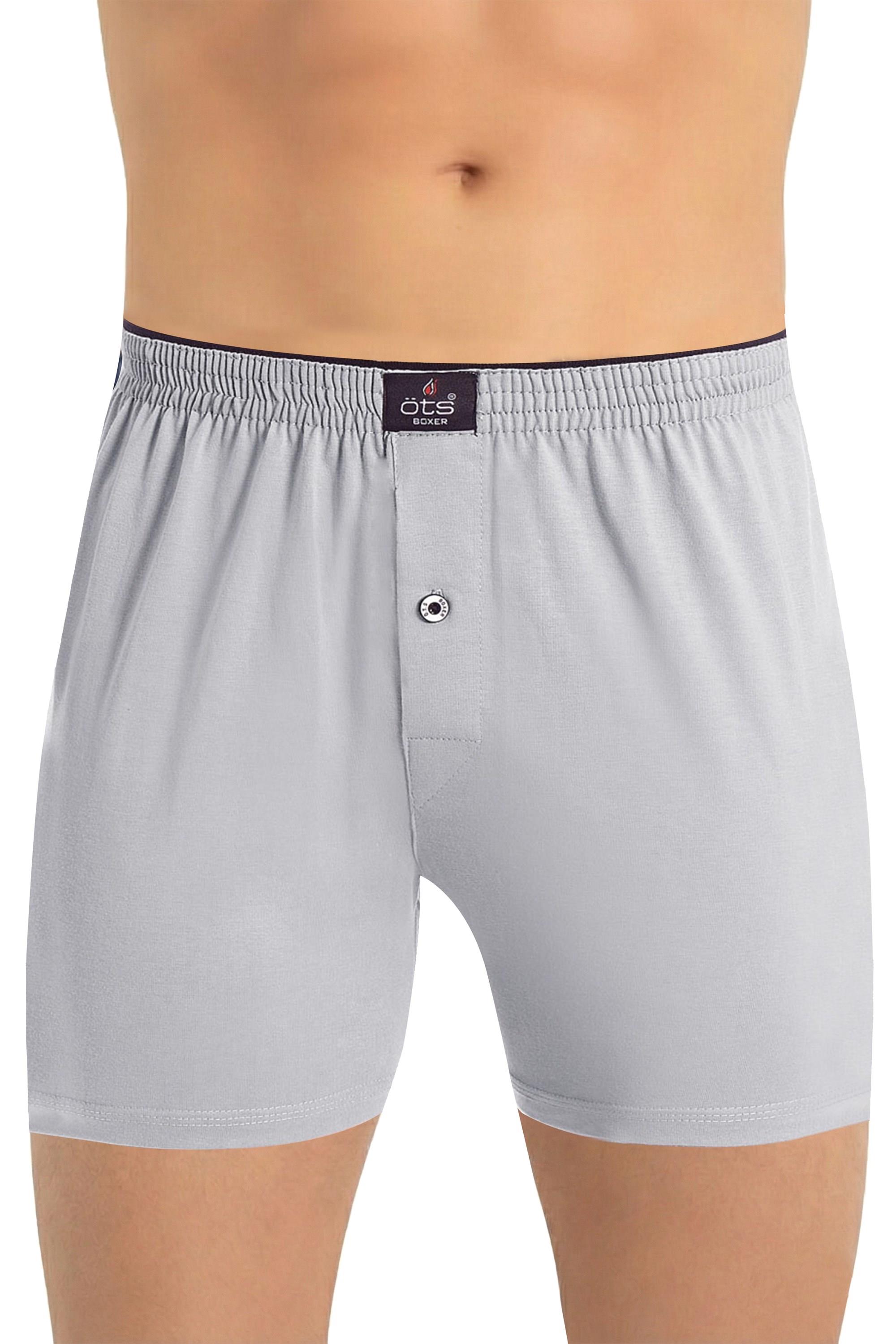 Öts Erkek Boxer Düğmeli, Süprem Kumaş (%100 Pamuk)