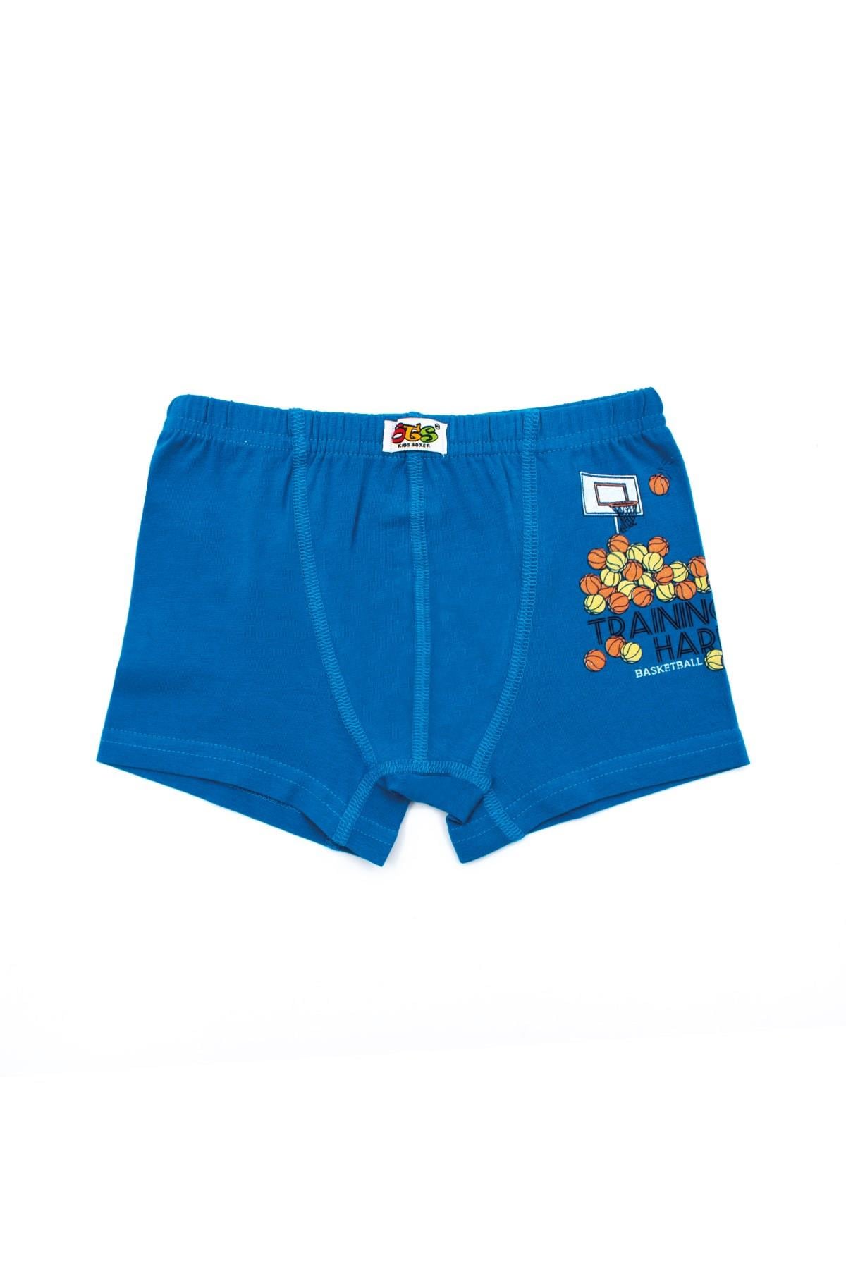 Öts Erkek Çocuk Boxer 3'lü Baskılı (%96 Pamuk - %4 Elastan)