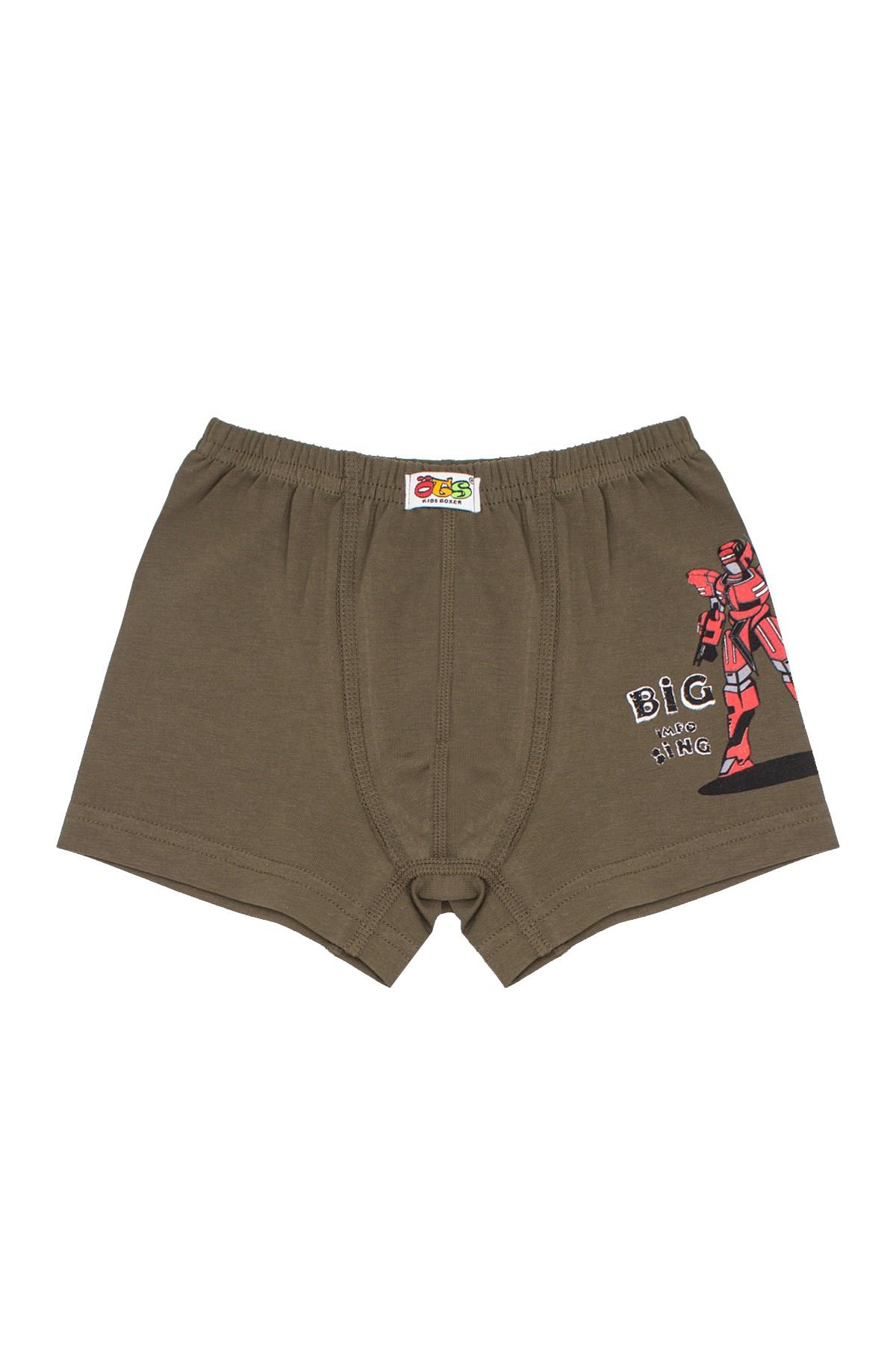 Öts Erkek Çocuk Boxer 3'lü Baskılı (%96 Pamuk - %4 Elastan)