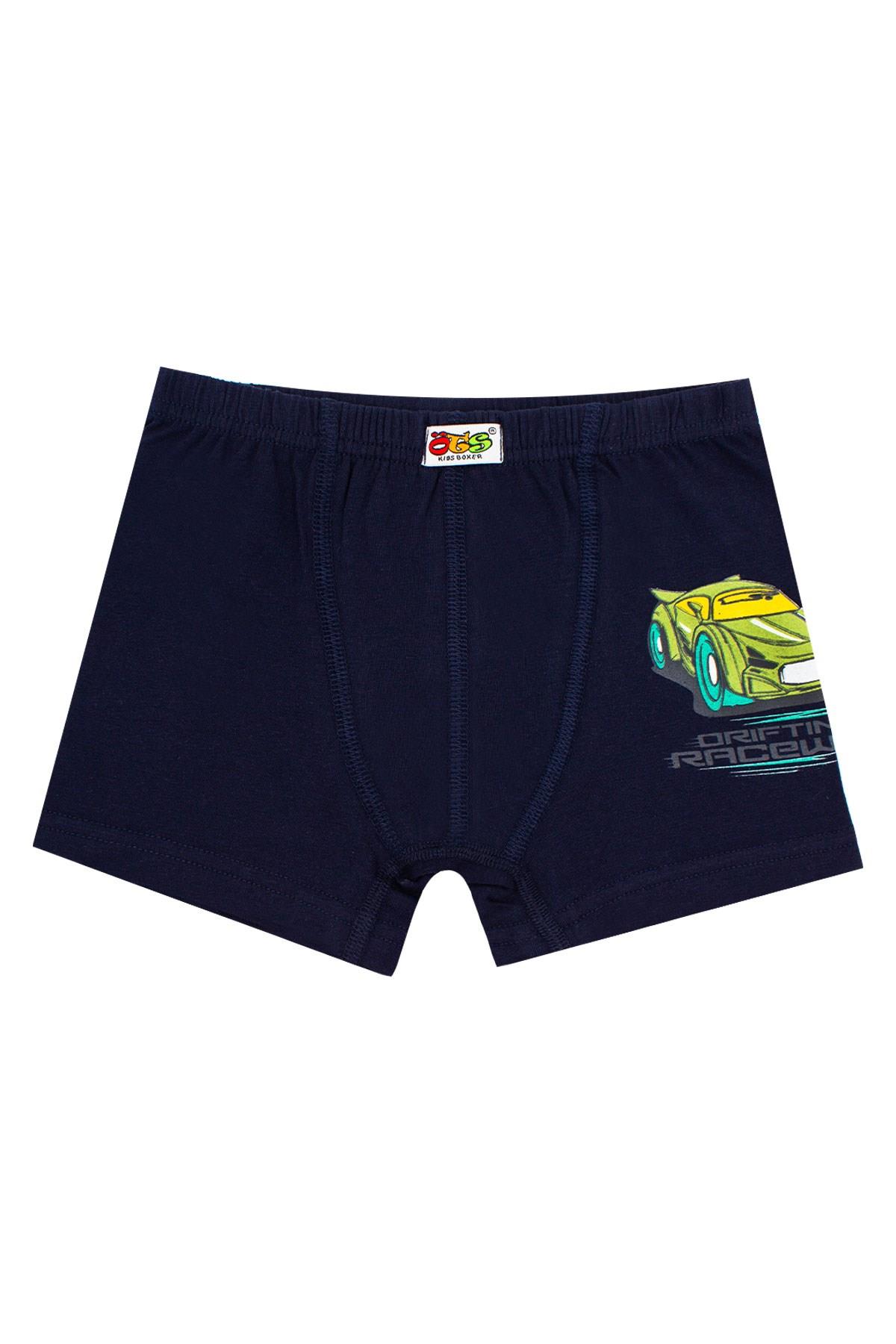 Öts Erkek Çocuk Boxer 3'lü Baskılı (%96 Pamuk - %4 Elastan)