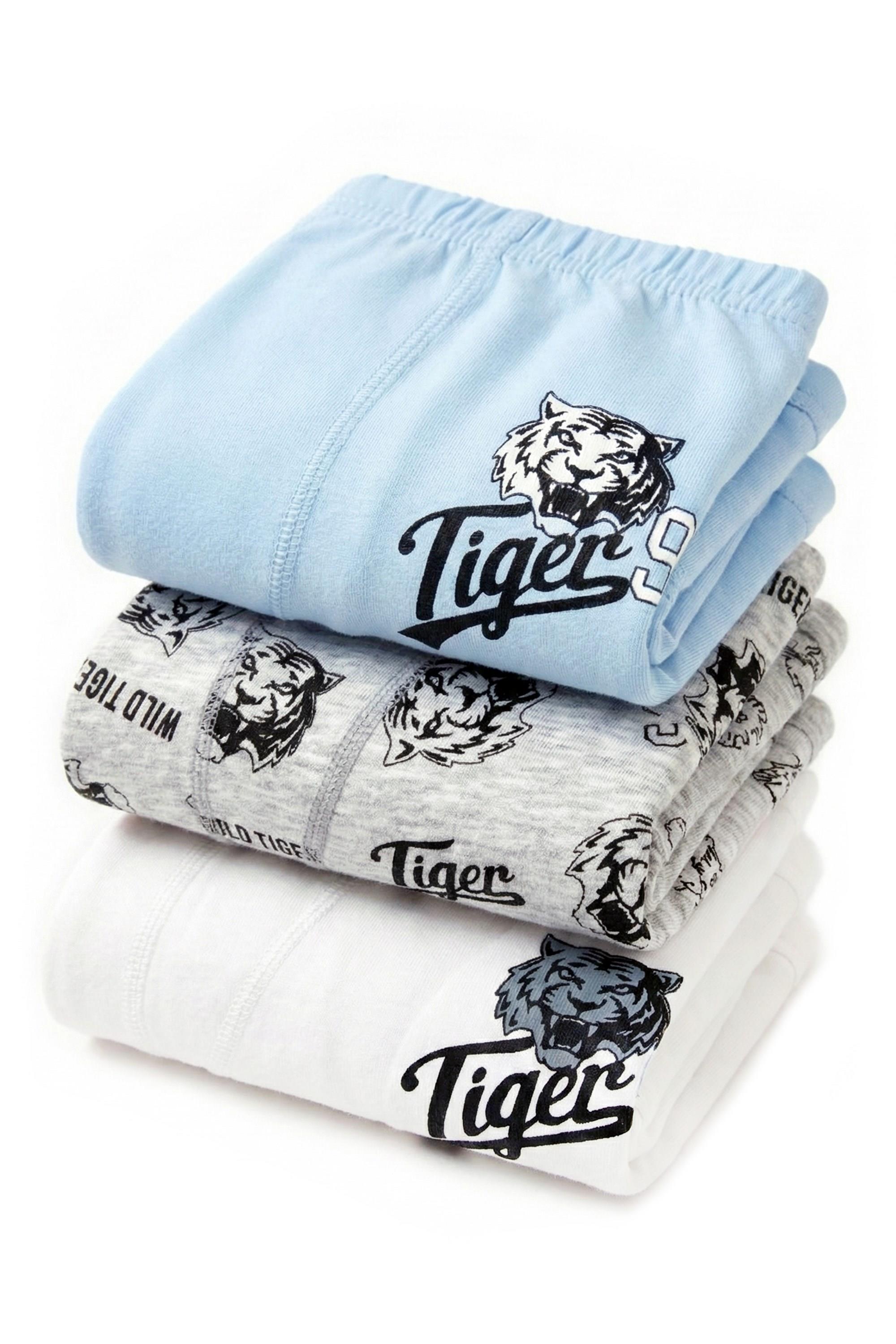 Öts Erkek Çocuk Boxer 3'lü Baskılı (%96 Pamuk - %4 Elastan)