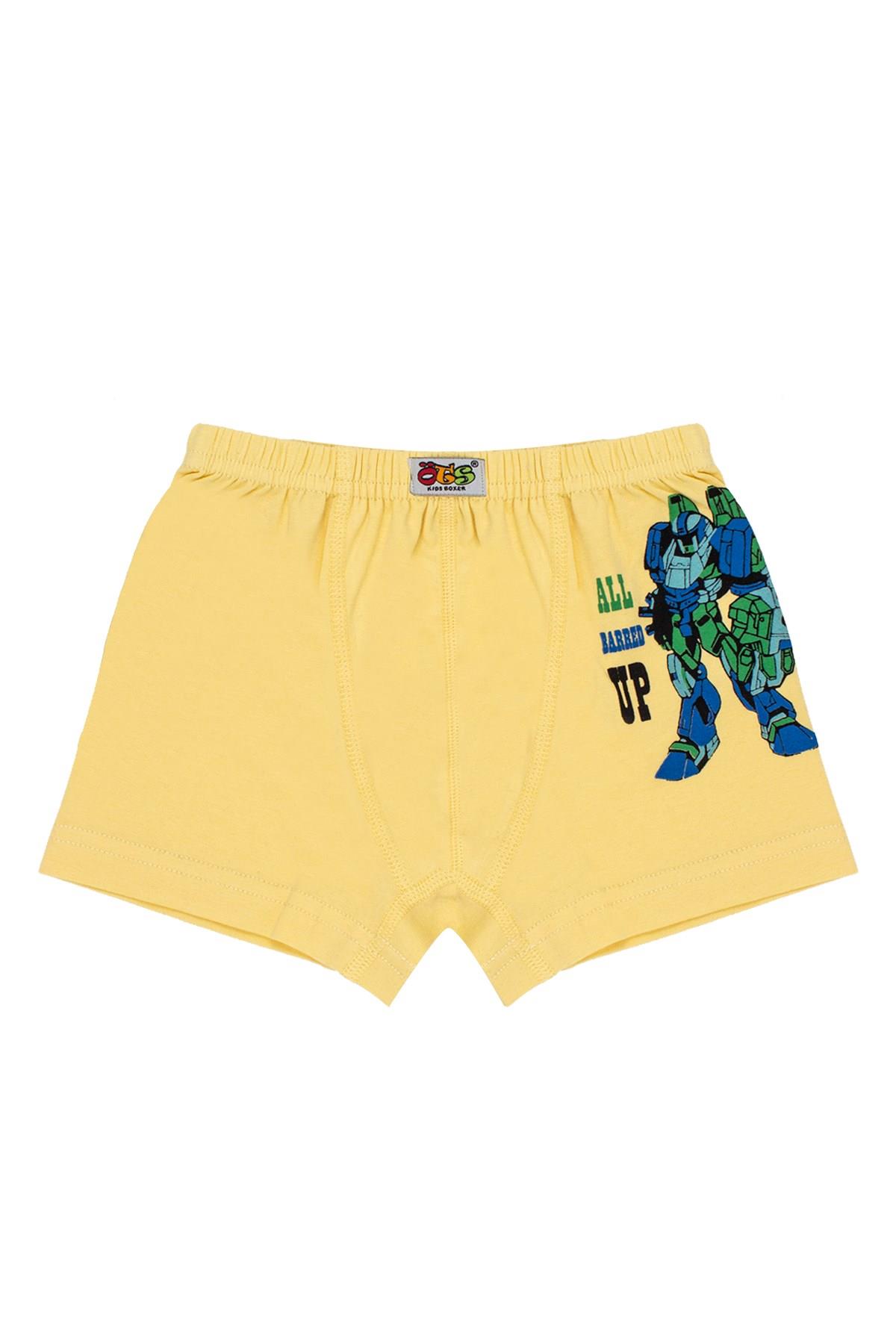 Öts Erkek Çocuk Boxer 3'lü Baskılı (%96 Pamuk - %4 Elastan)