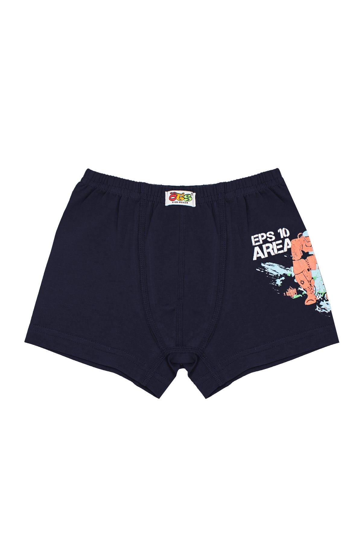 Öts Erkek Çocuk Boxer 3'lü Baskılı (%96 Pamuk - %4 Elastan)