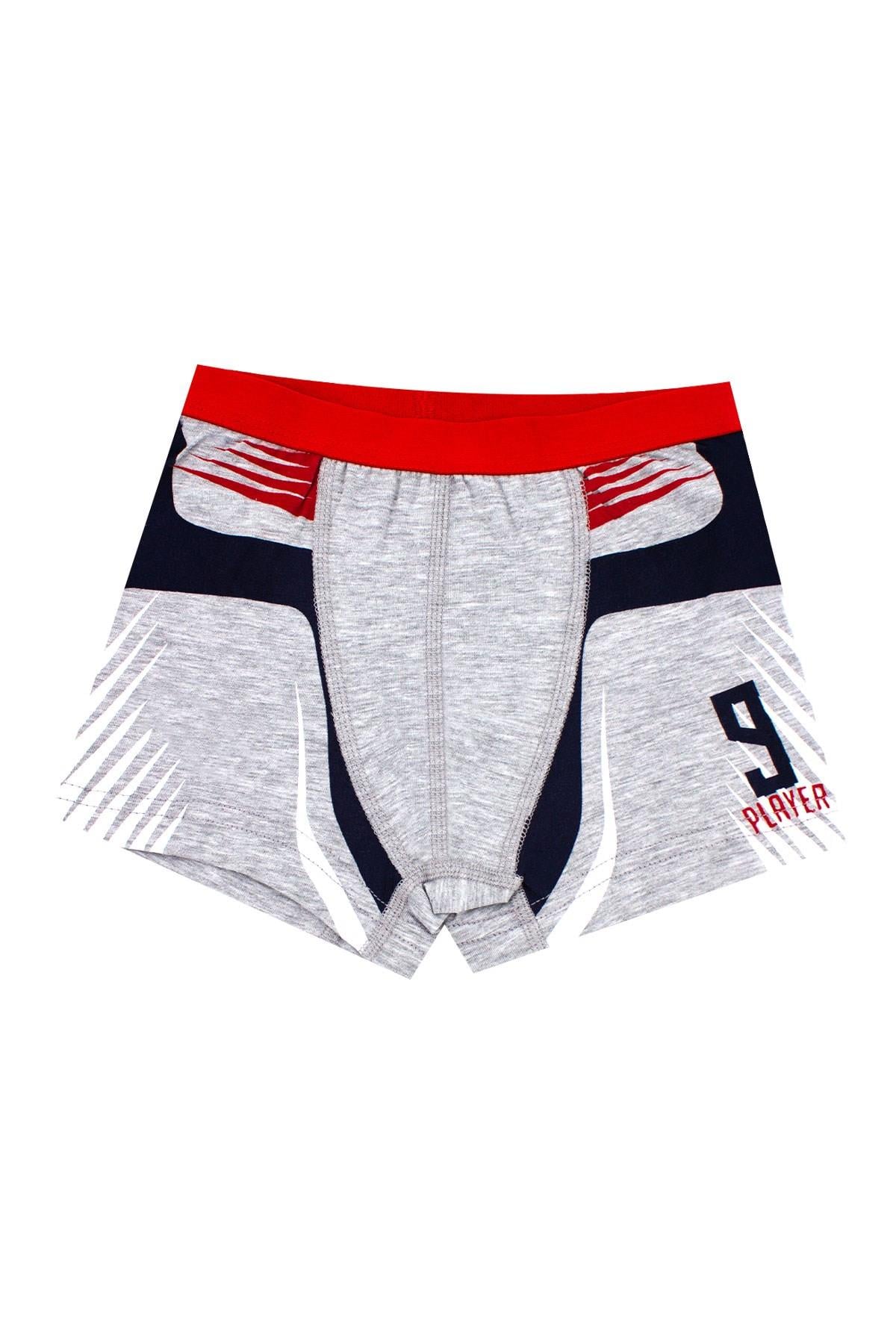 Öts Erkek Çocuk Boxer 3'lü Baskılı (%96 Pamuk - %4 Elastan)