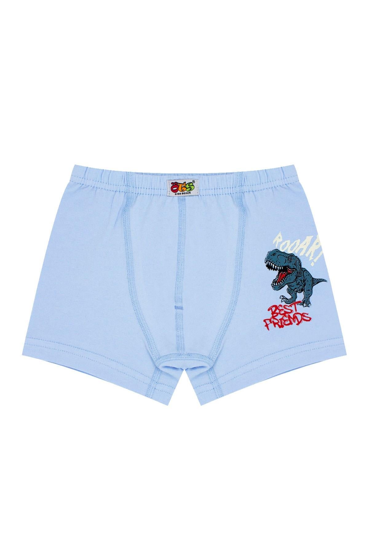 Öts Erkek Çocuk Boxer 3'lü Baskılı (%96 Pamuk - %4 Elastan)