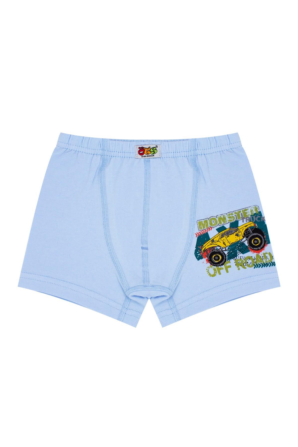 Öts Erkek Çocuk Boxer 3'lü Baskılı (%96 Pamuk - %4 Elastan)