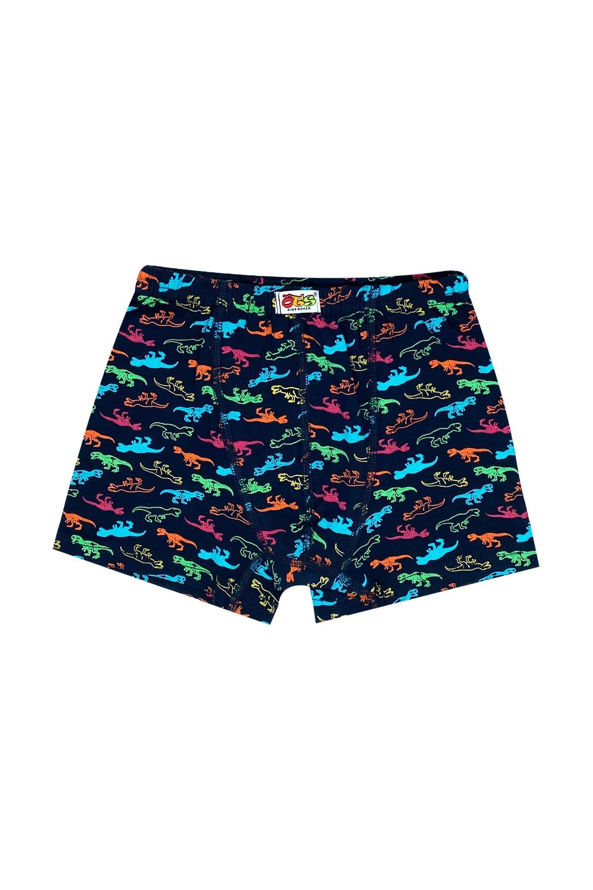 Öts Erkek Çocuk Boxer 3'lü Baskılı (%96 Pamuk - %4 Elastan)