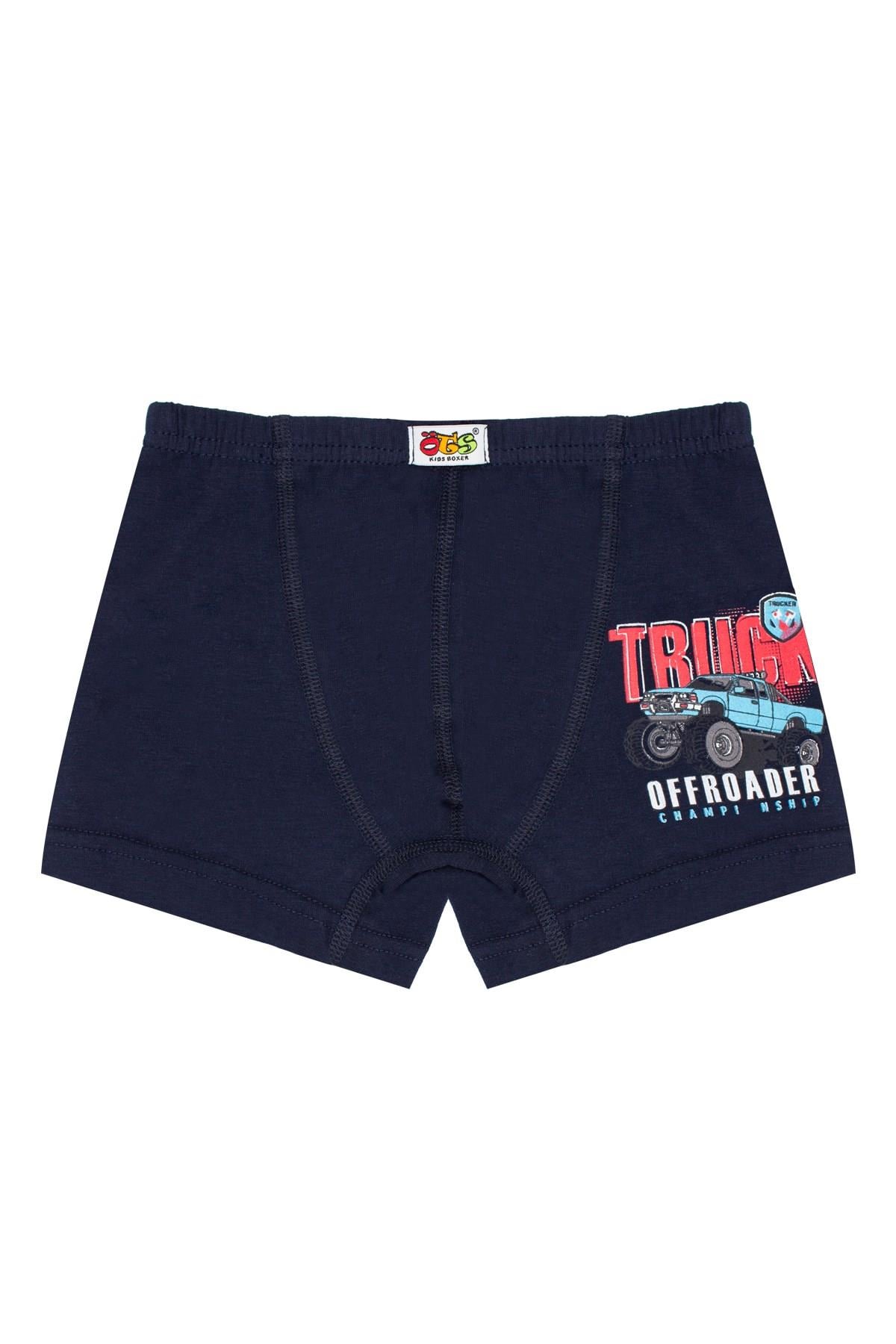 Öts Erkek Çocuk Boxer 3'lü Baskılı (%96 Pamuk - %4 Elastan)