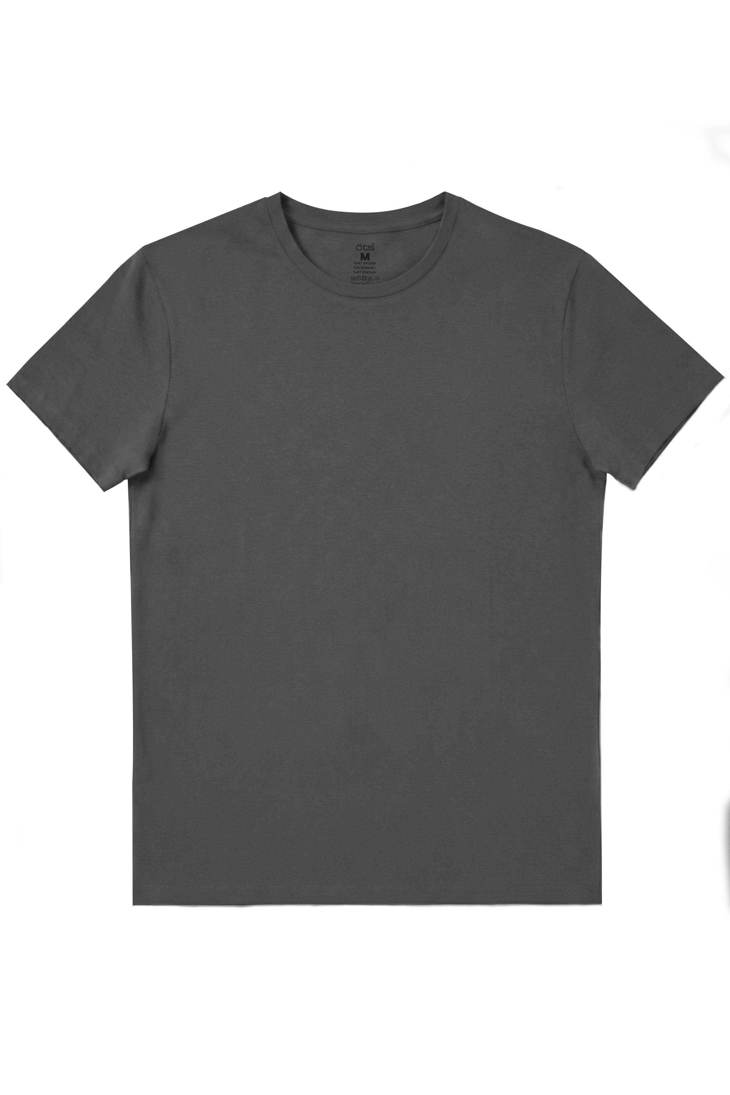 Öts Erkek T-Shirt O Yaka Modal (%47 Modal - %47 Pamuk - %6 Elastan)