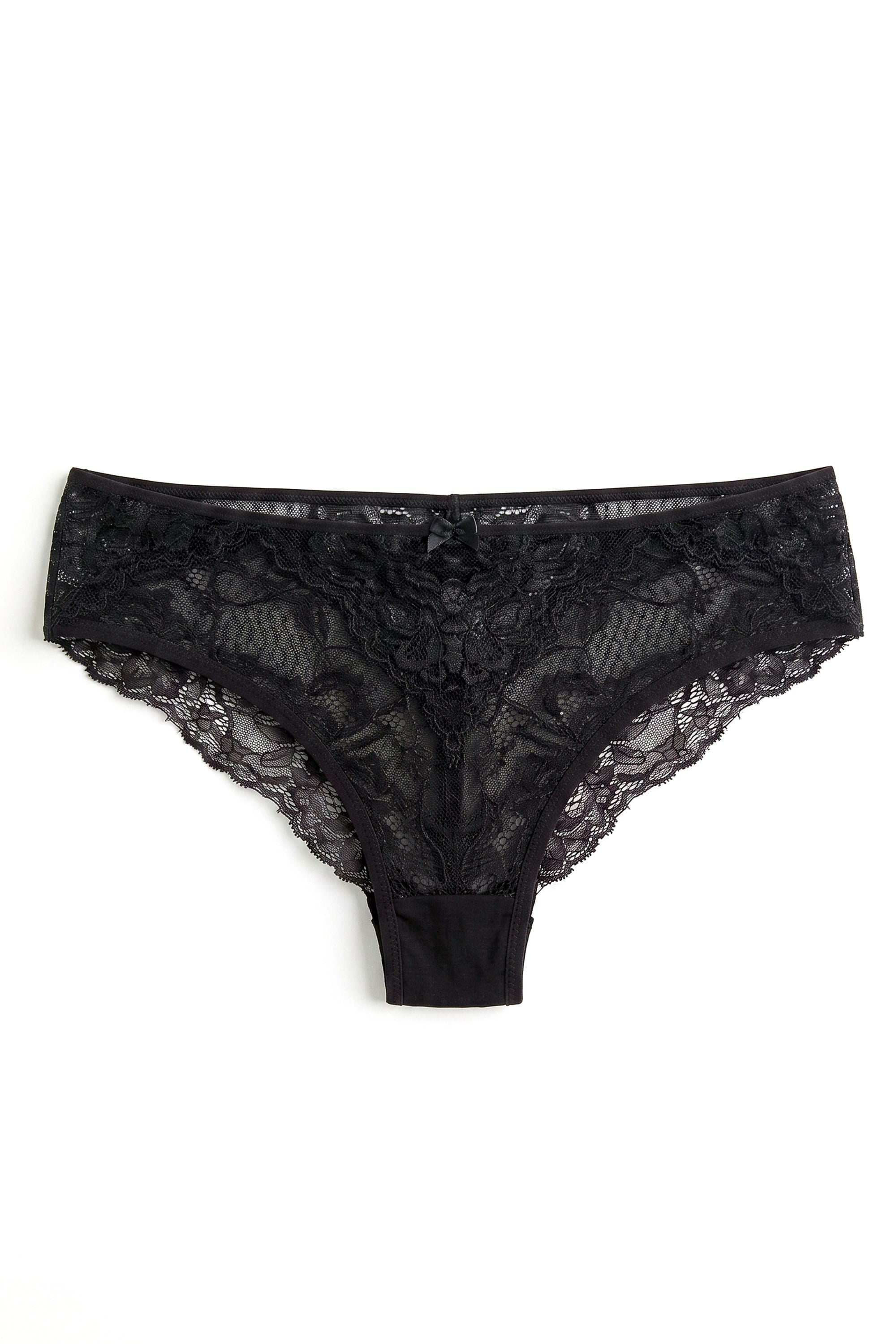 Öts Kadın 3'lü Dantelli ve Tüllü Fantezi Külot (%95 Polyester - %5 Elastan)
