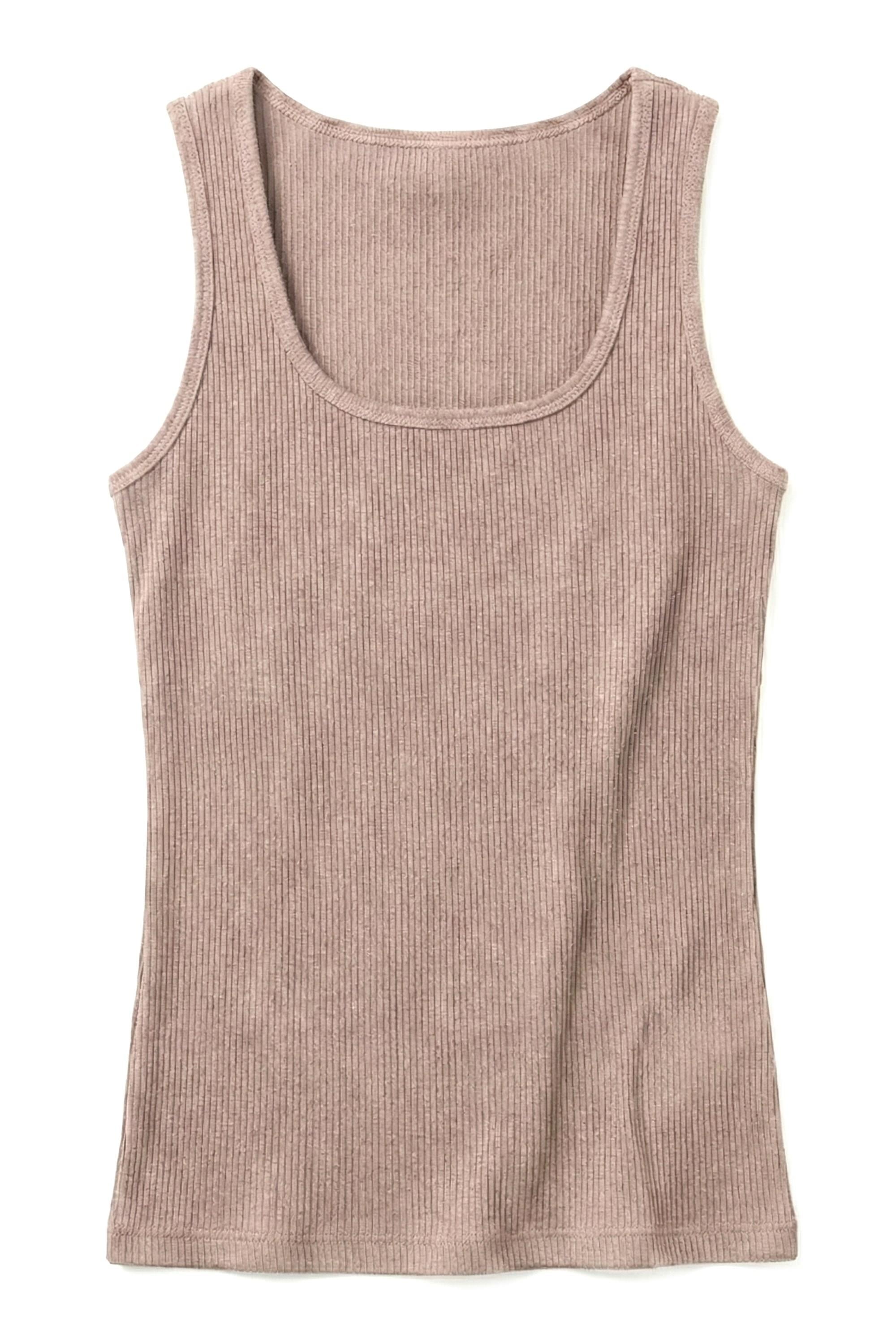 Öts Kadın Atlet Kalın Askılı Fitilli U Yaka (%96 Pamuk - %4 Elastan)