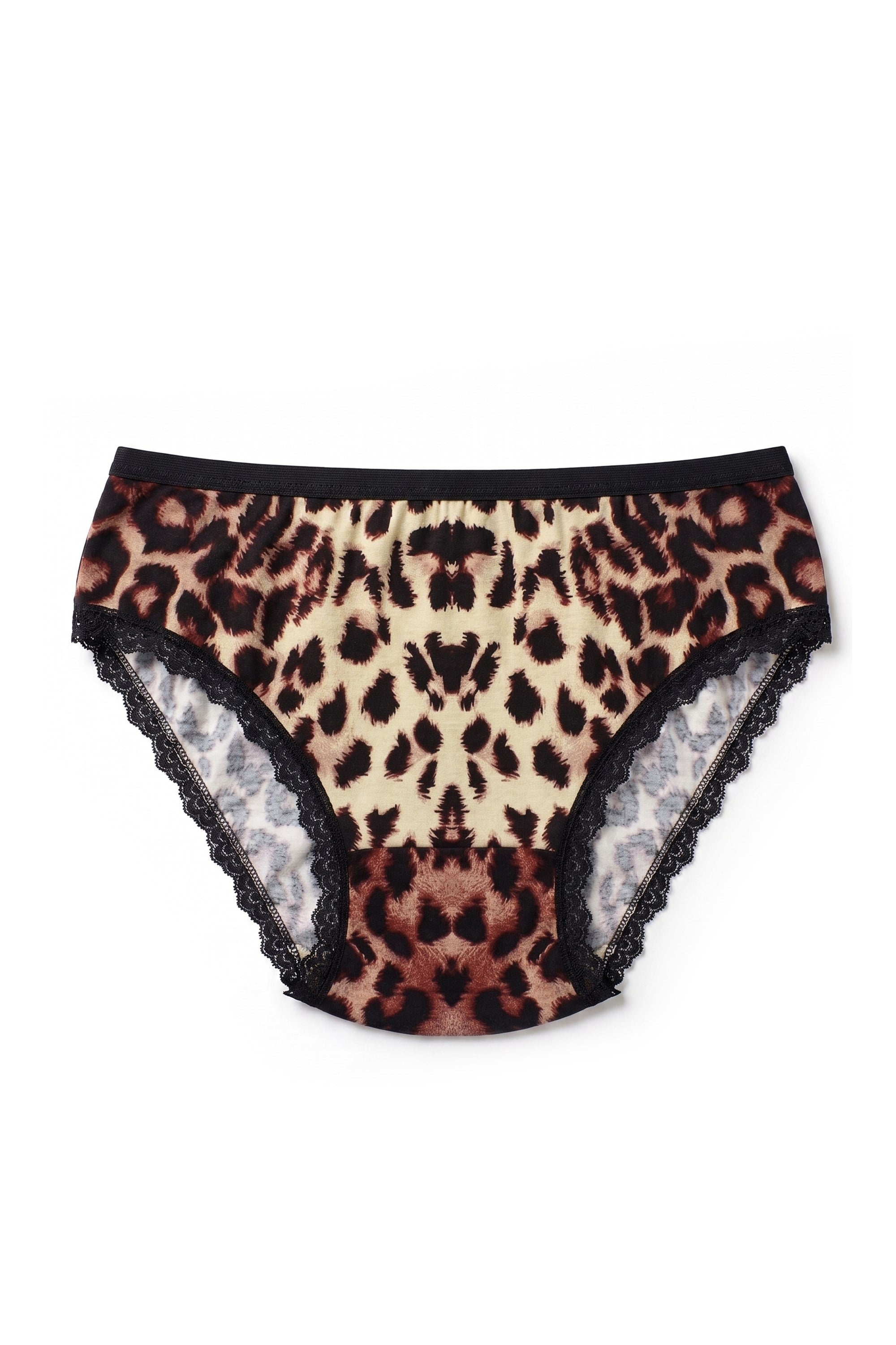 Öts Kadın Külot 3'lü Leoparlı (%90 Viskon - %10 Elastan)