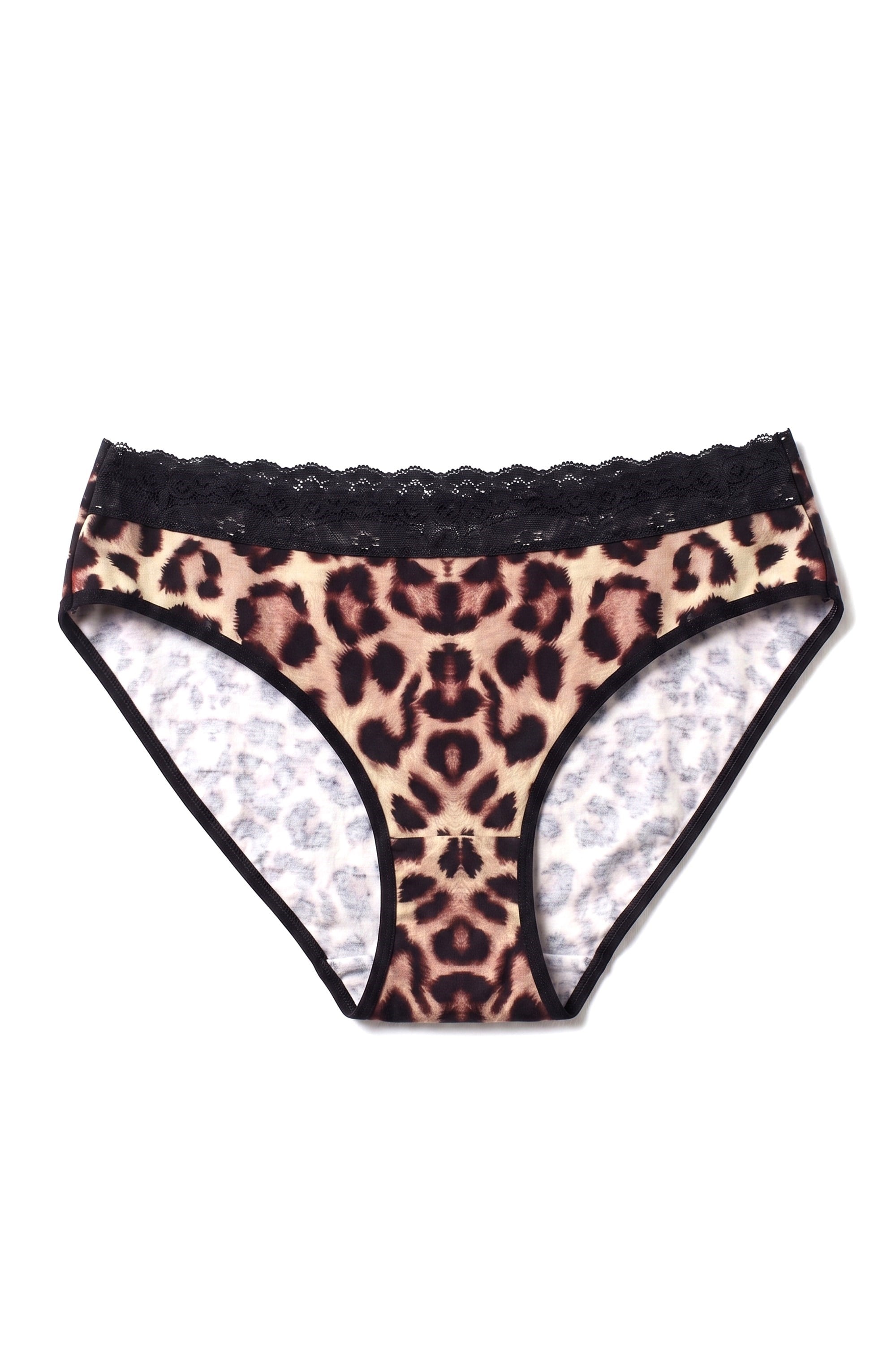Öts Kadın Külot 3'lü Leoparlı (%90 Viskon - %10 Elastan)