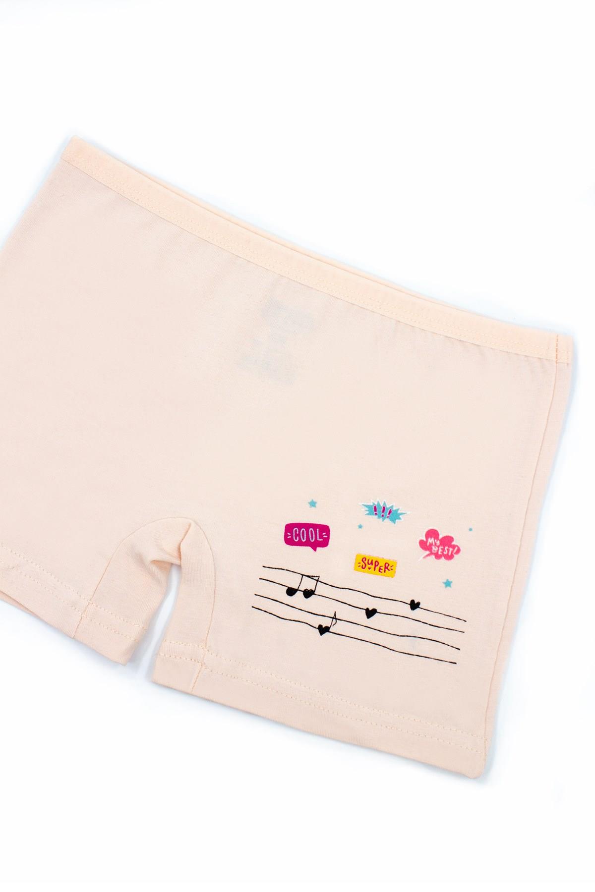 Öts Kız Çocuk Boxer 3'lü Baskılı (%96 Pamuk - %4 Elastan)