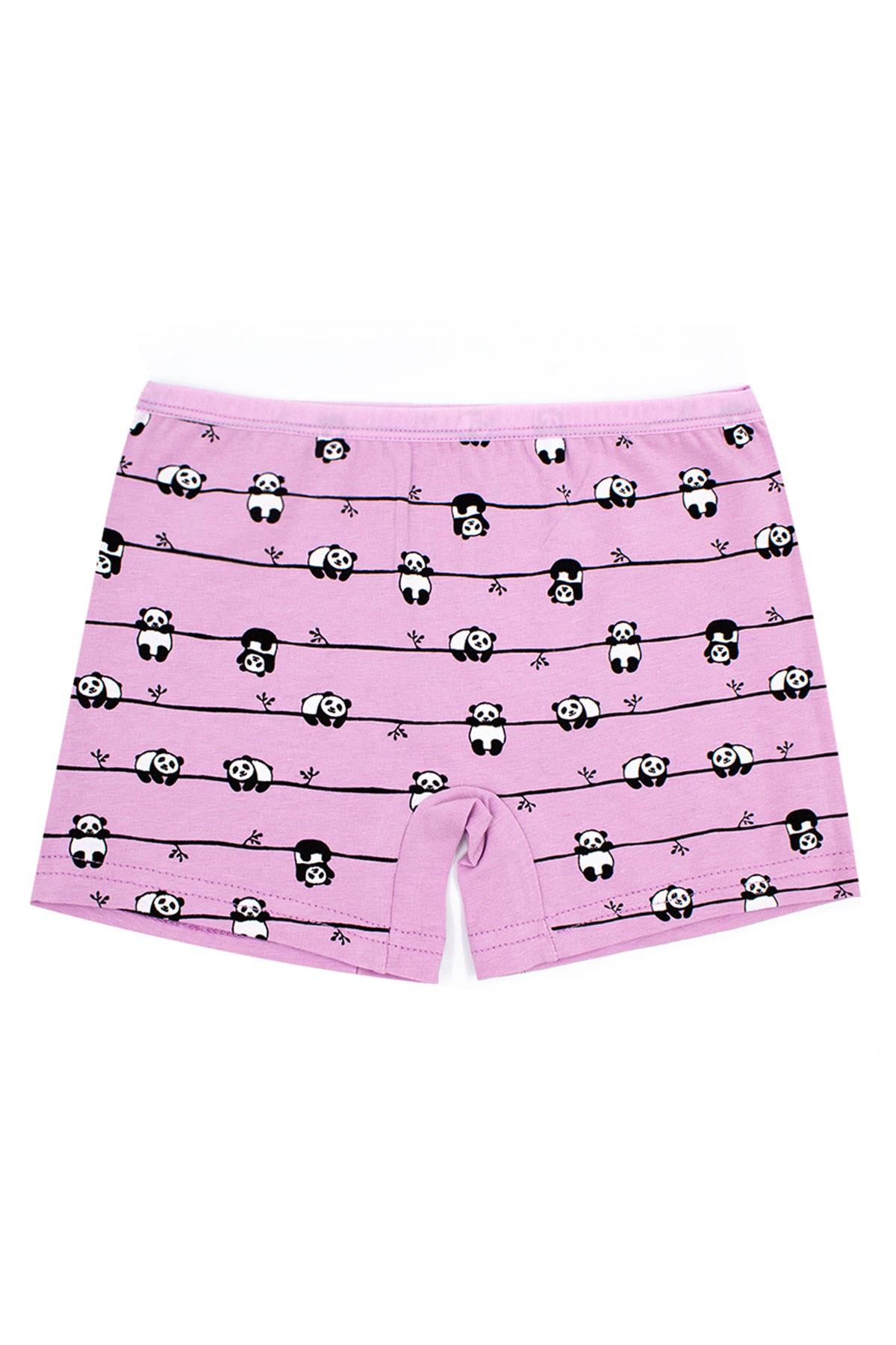 Öts Kız Çocuk Boxer 3'lü Baskılı (%96 Pamuk - %4 Elastan)