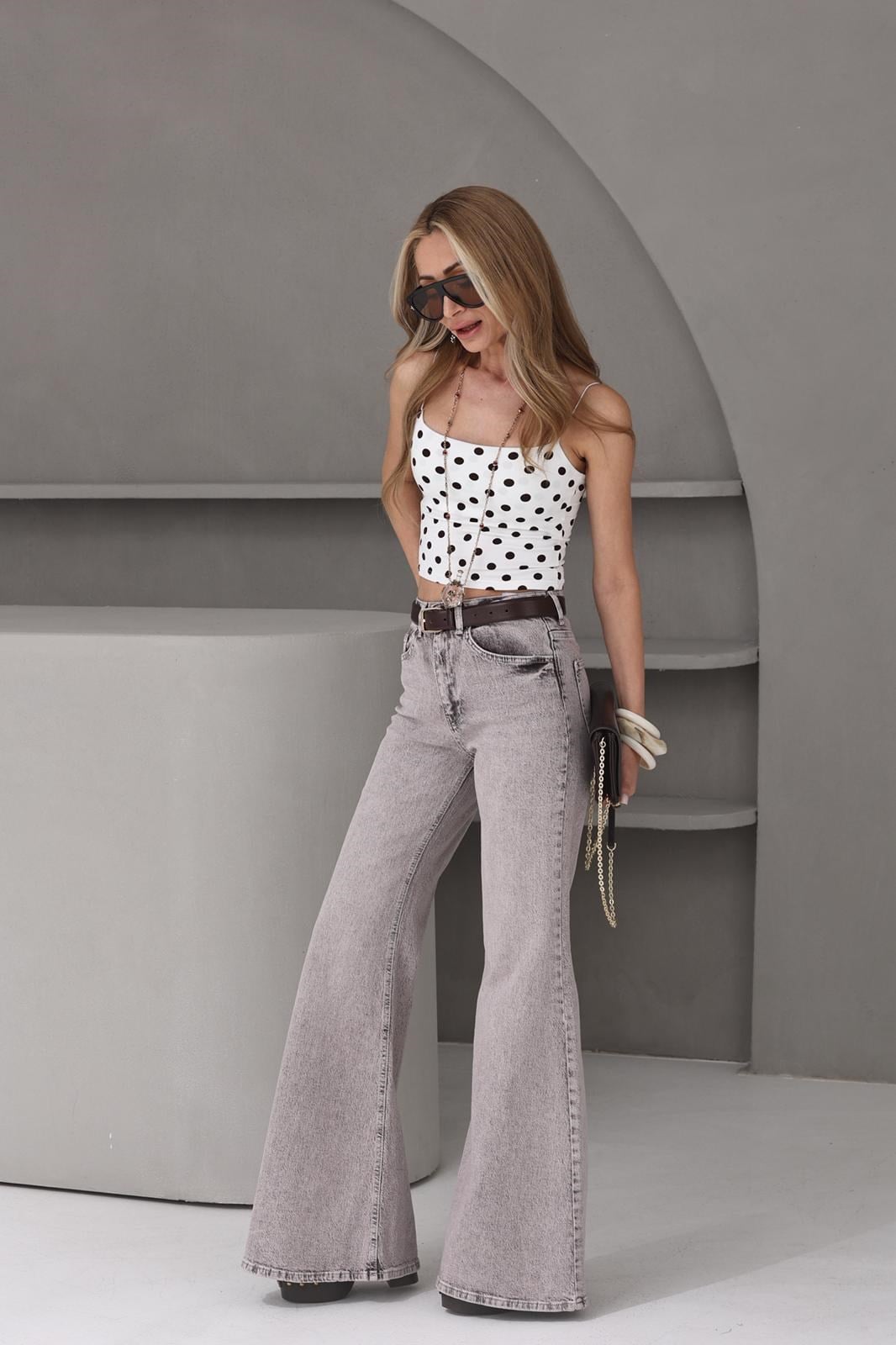 Açık Karamel İspanyol Paça Jean(3992-158) JEAN | NO33