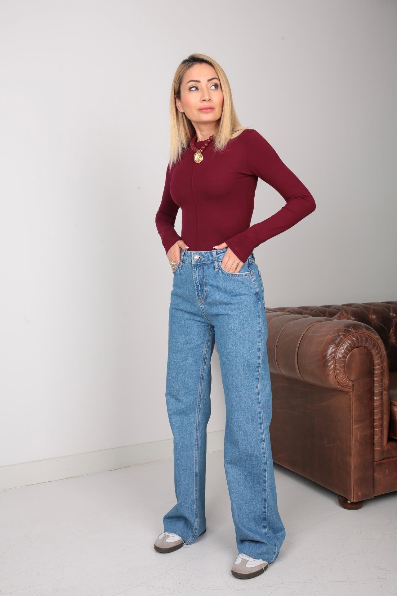 Açık Mavi BootCut Jean (2008-1) JEAN