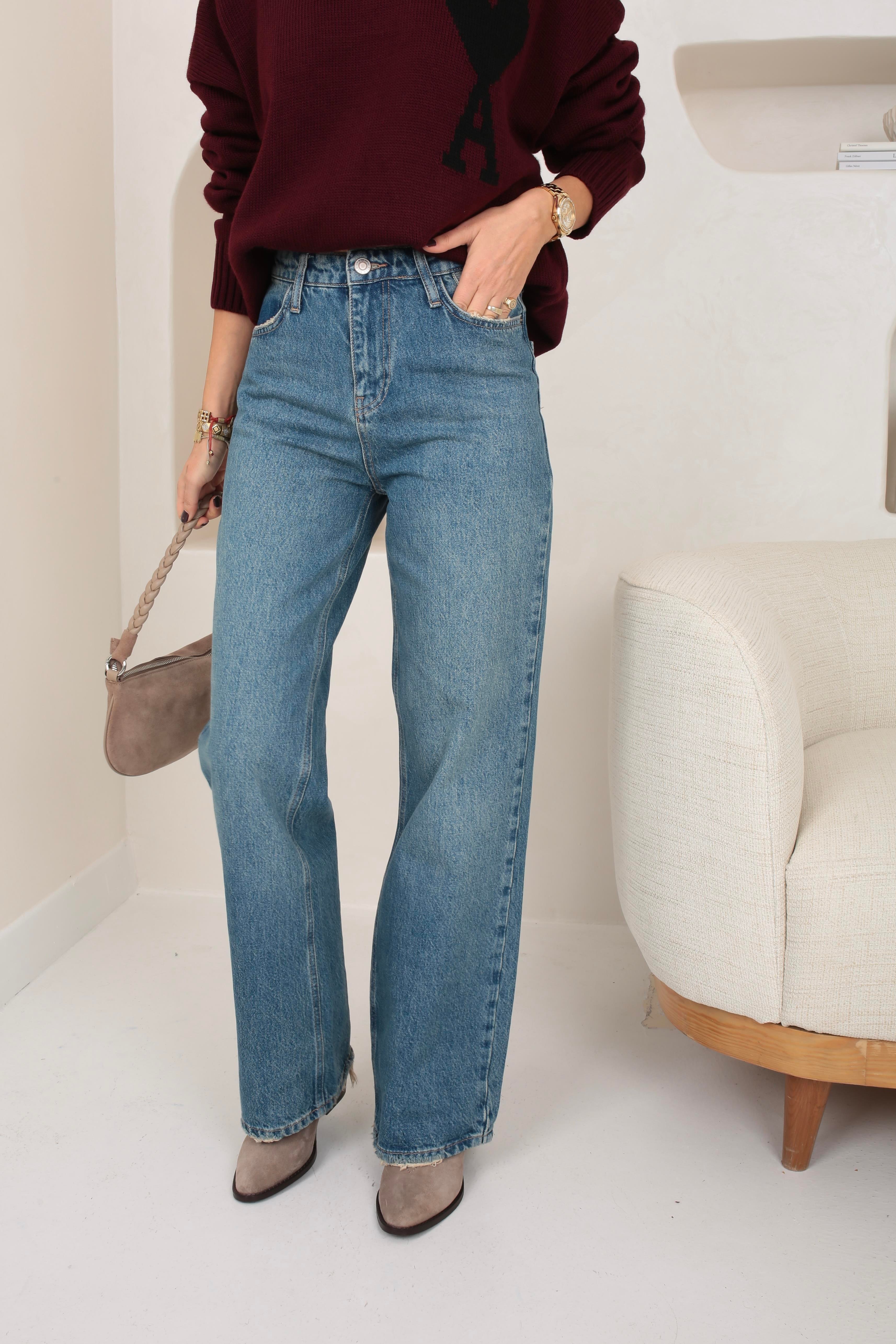 Açık Mavi Wide Leg Jean(1919-1) JEAN