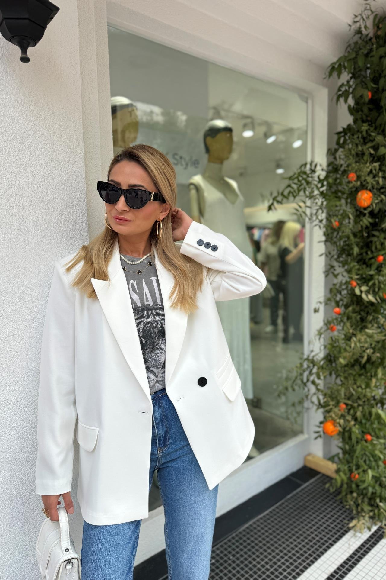 Allsaint Baskılı Yıkamalı Tshirt T-SHİRT