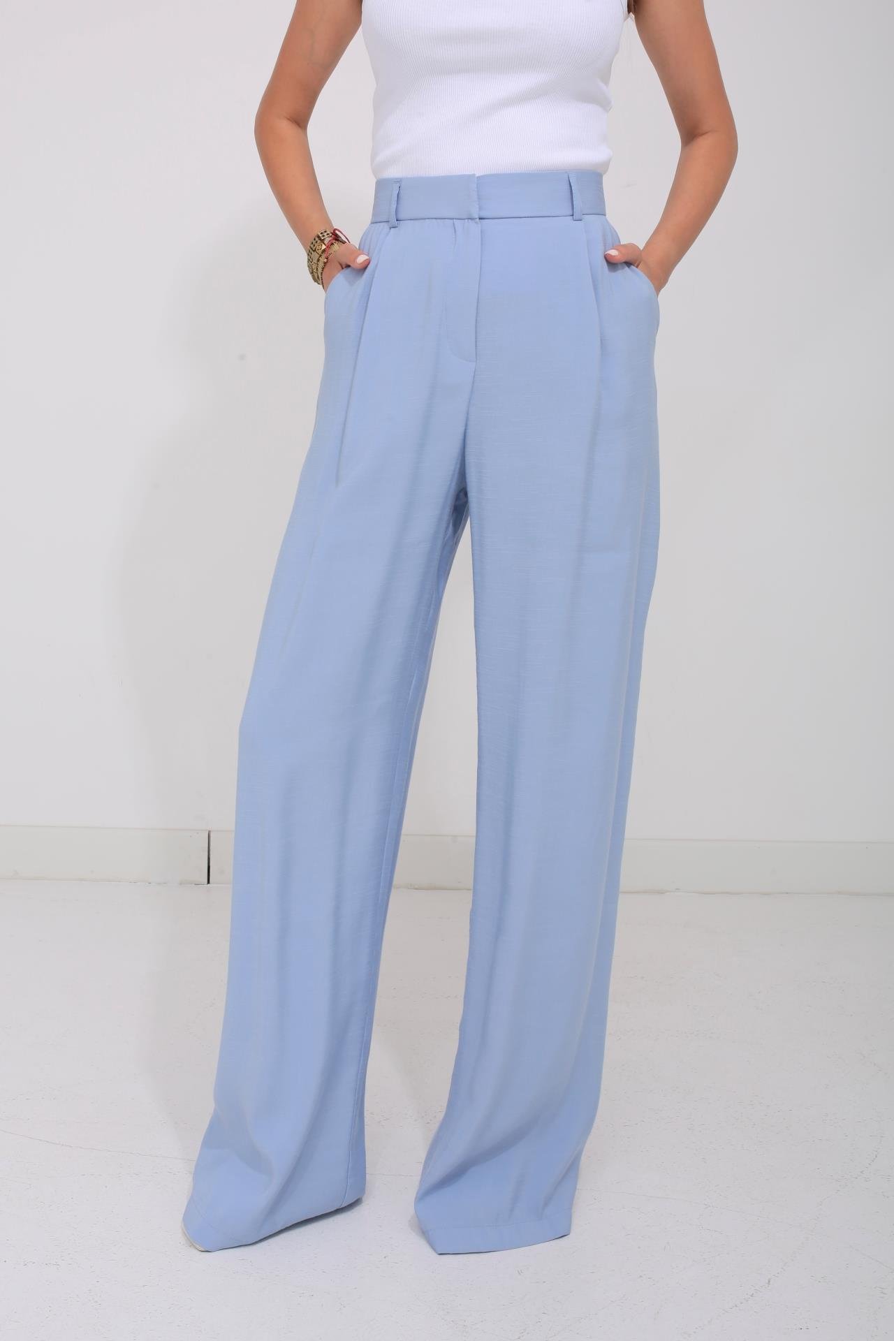 Bebe Mavi Cepli Tensel Pantolon PANTOLON | NO33