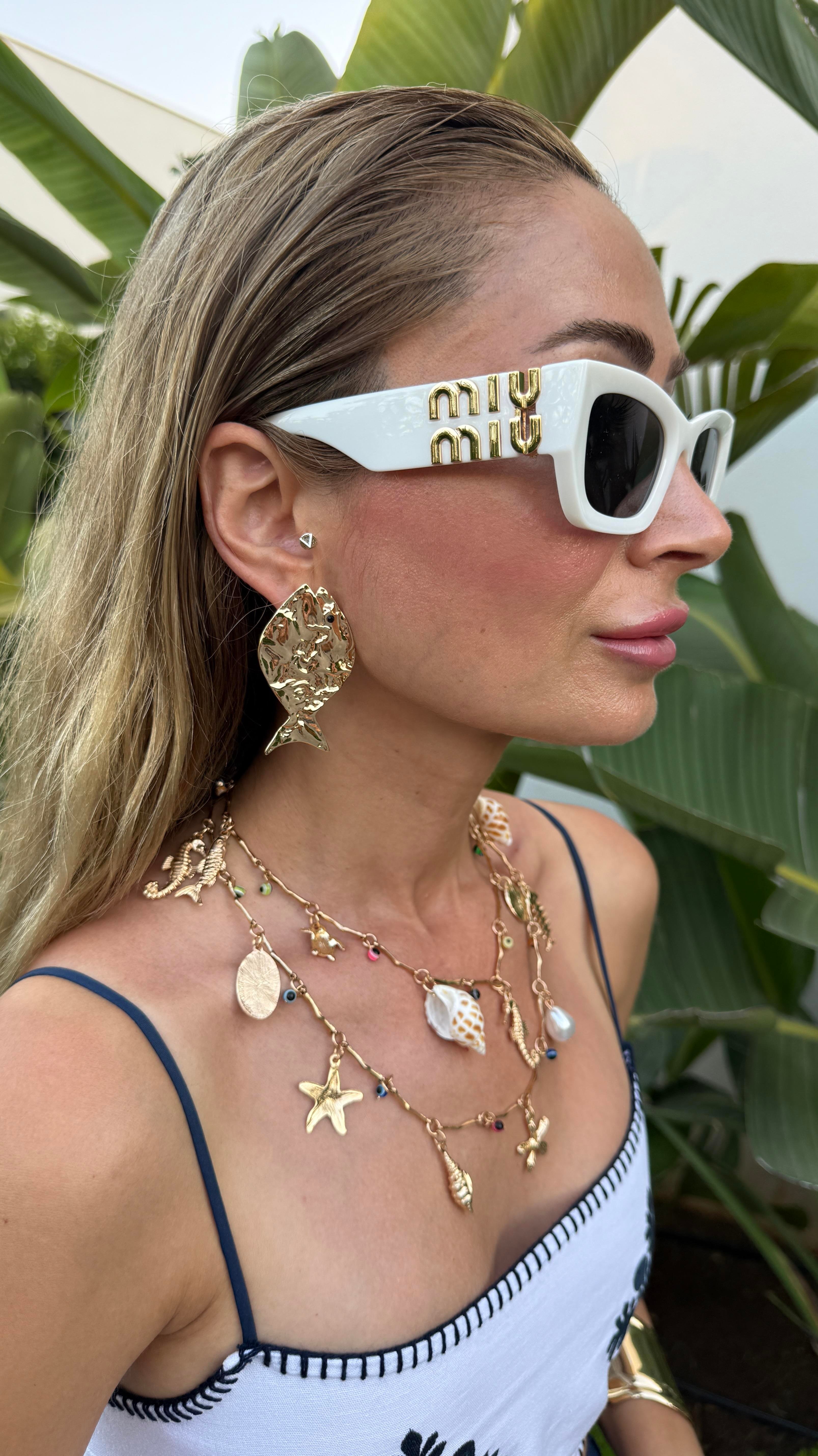 Beyaz Kemik Çerçeve Gözlük GÜNEŞ GÖZLÜĞÜ | NO33