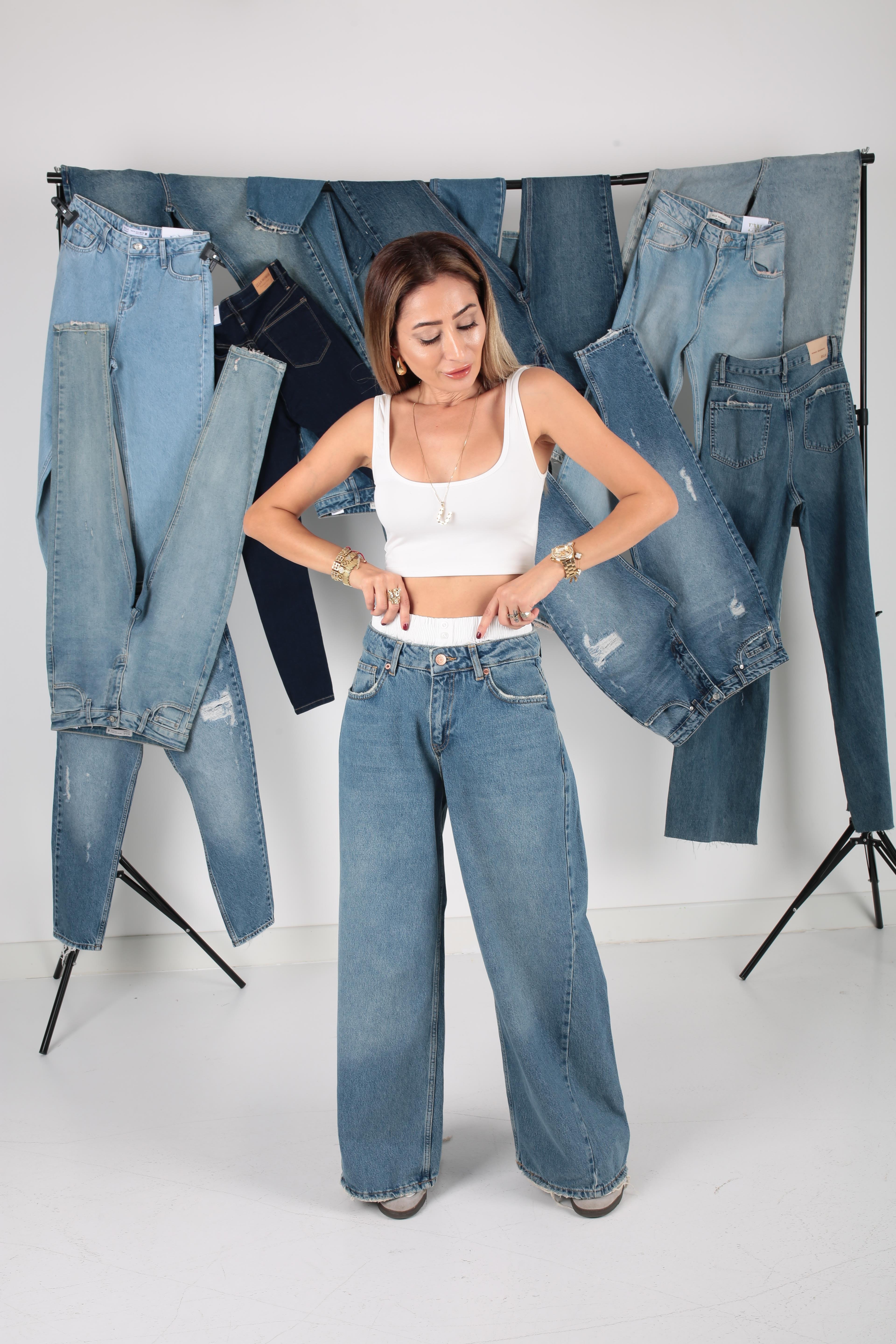 Bokser Detay Super Wıde Leg(1856-1) JEAN