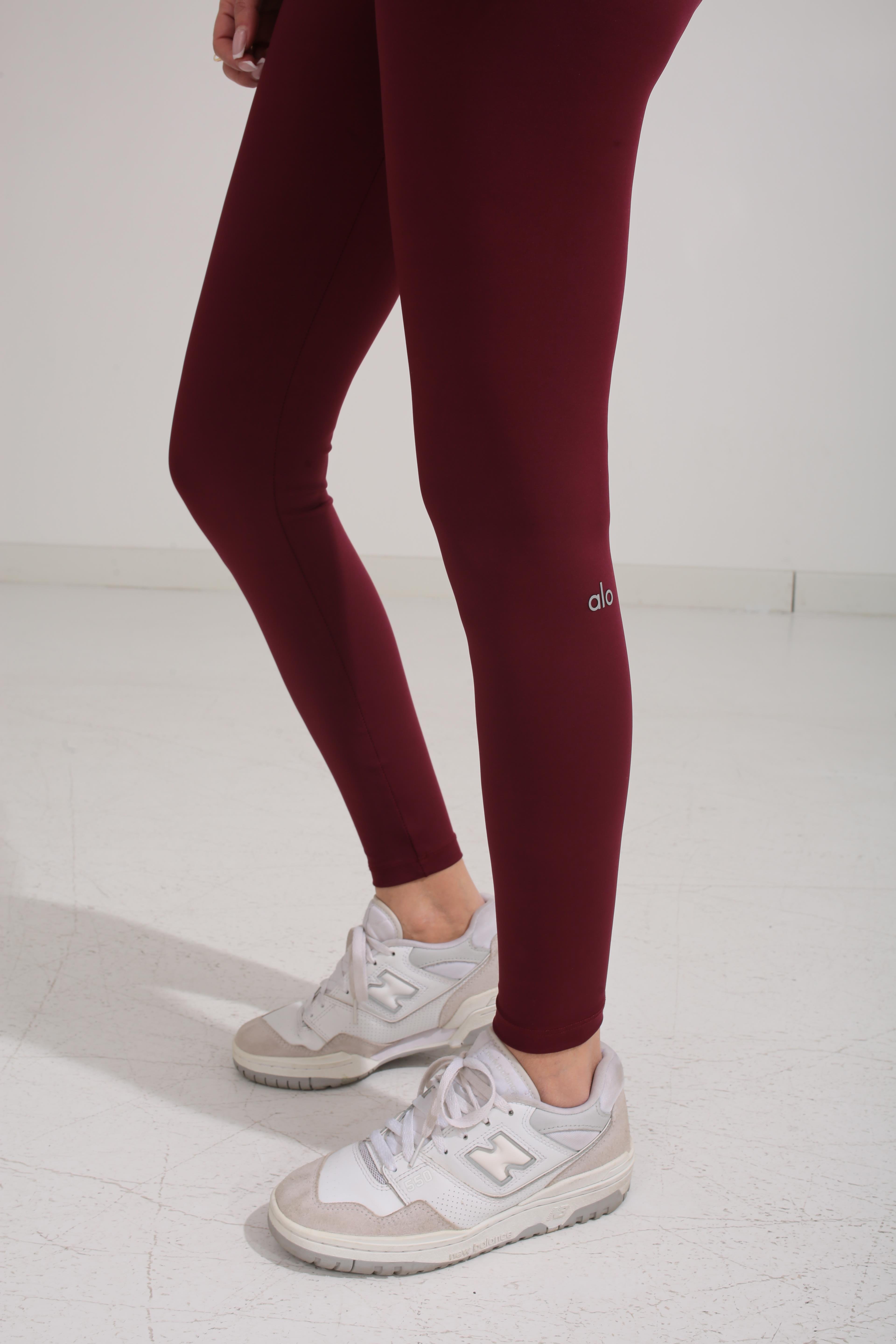 Bordo Baskılı Spor Tayt TAYT