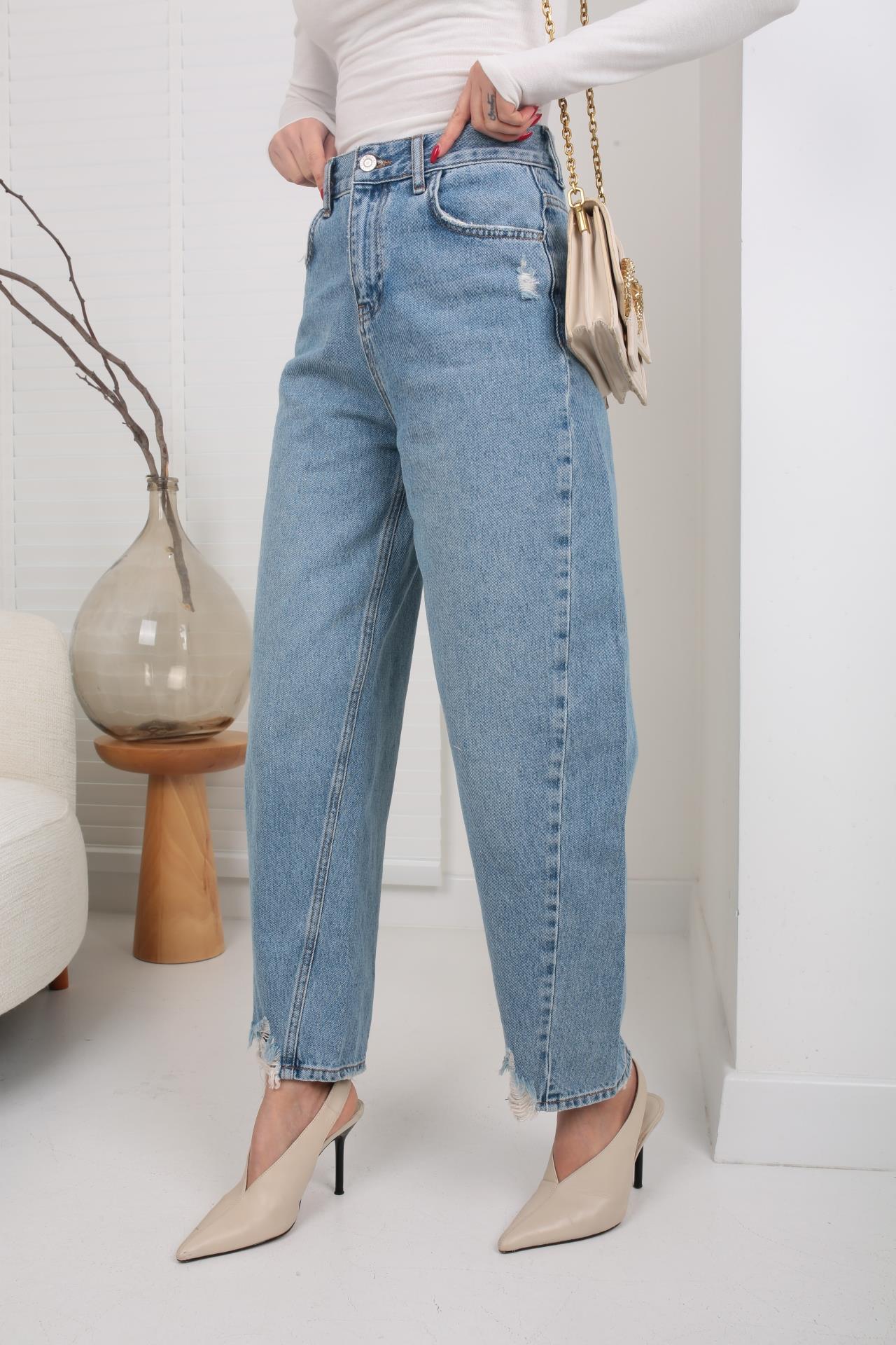 Dikiş Detay Şalvar Kesim Jean (1995-1) JEAN