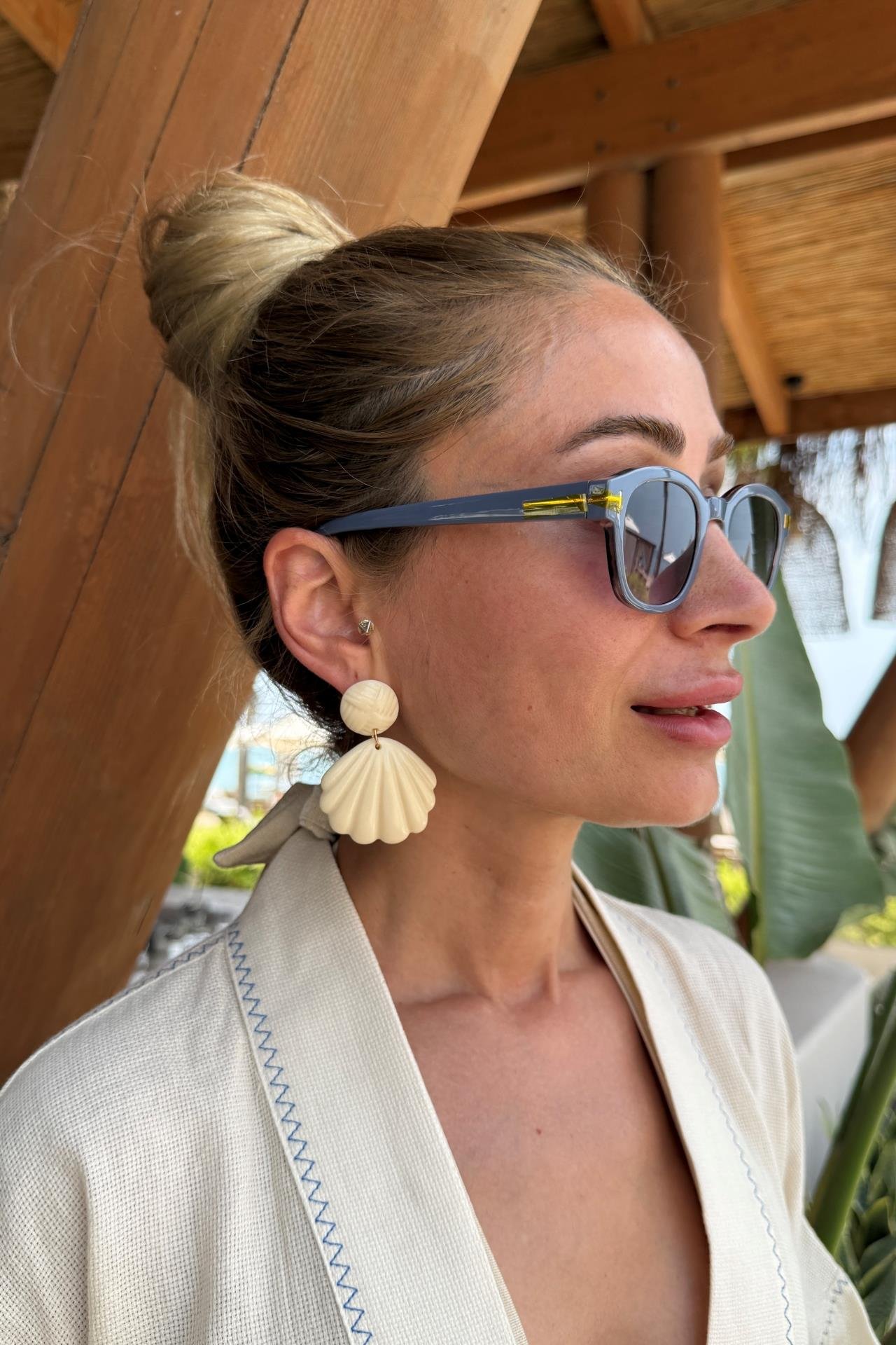 Ekru Midye Küpe KÜPE | NO33