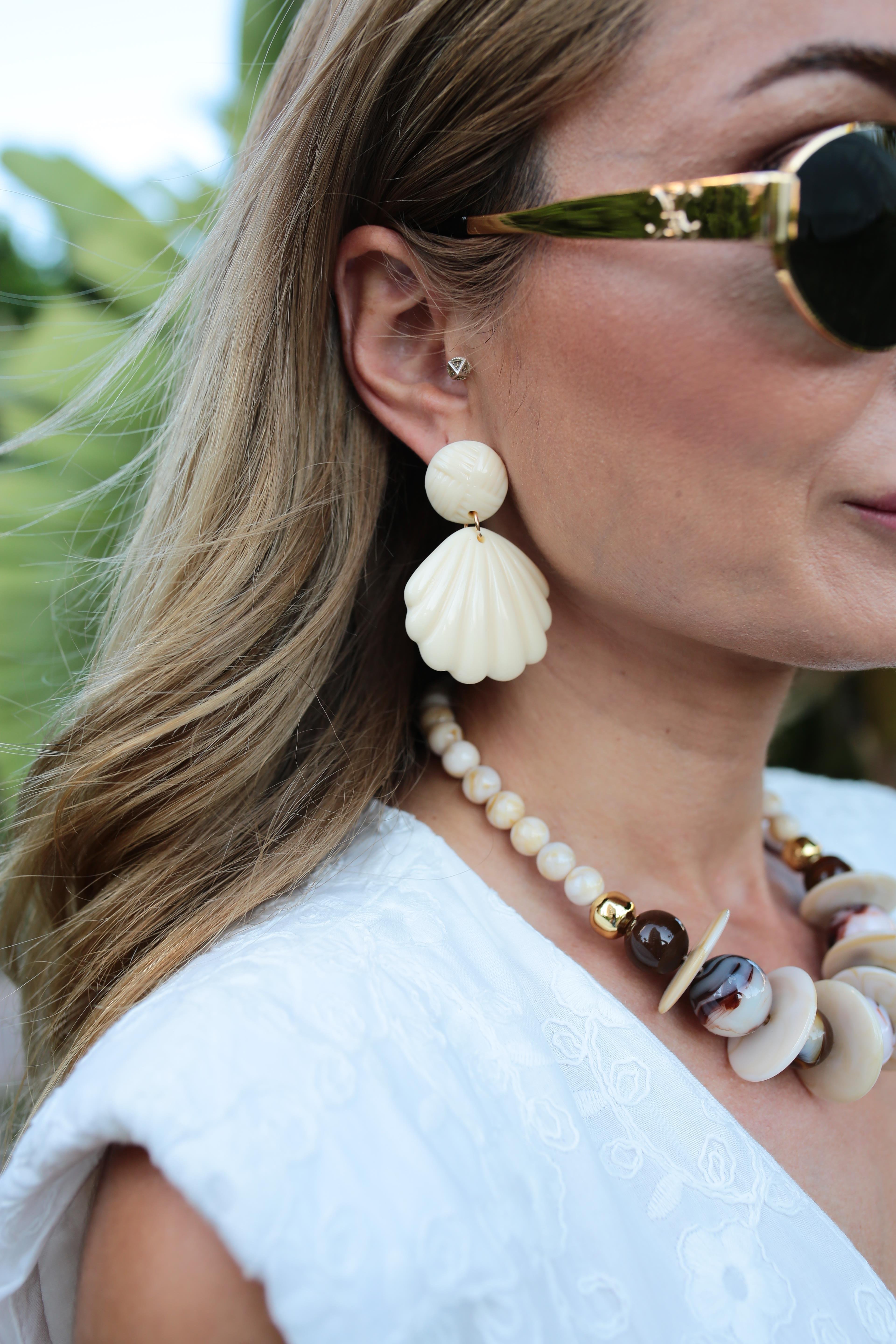 Ekru Midye Küpe KÜPE | NO33