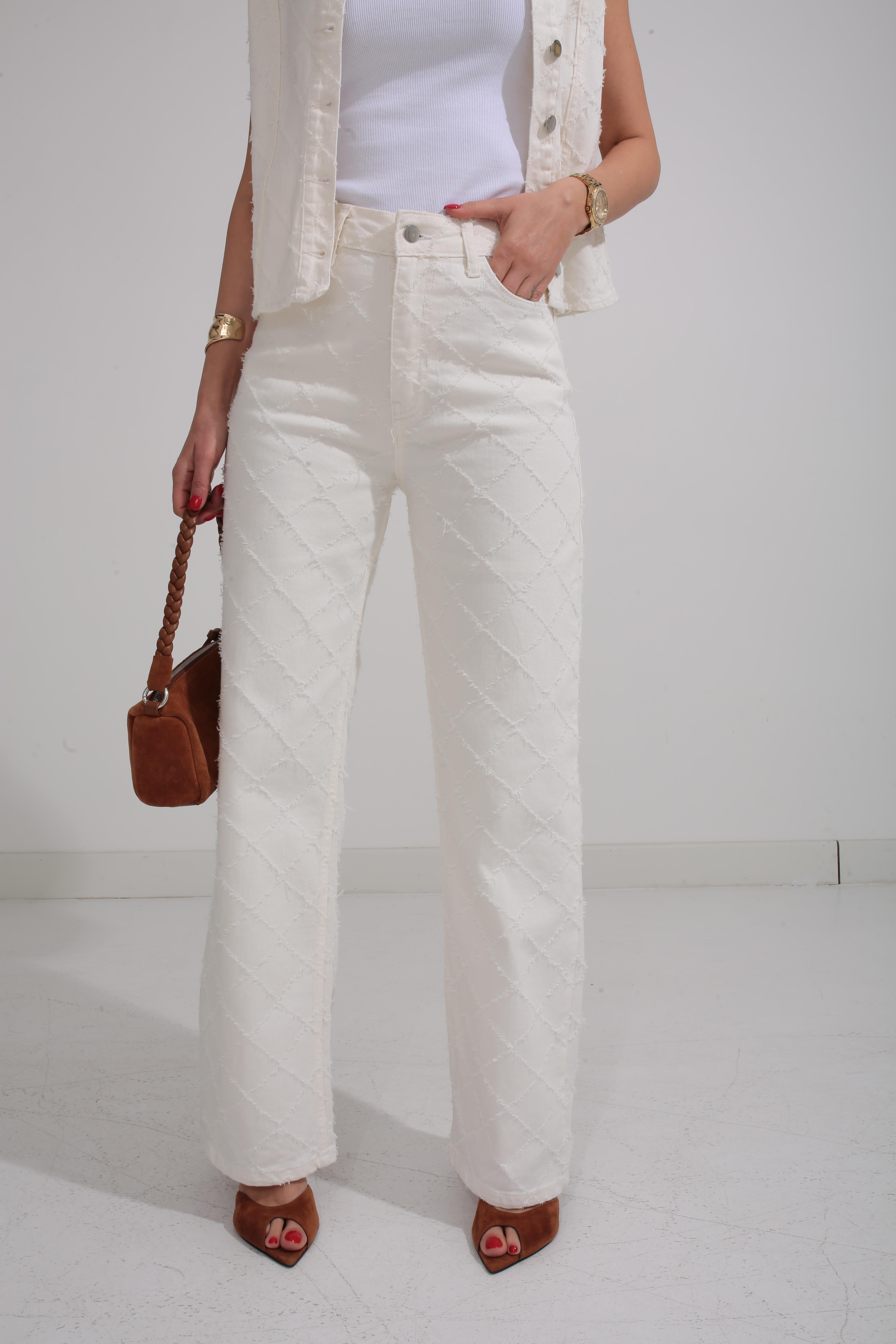 Ekru Yelekli Denim Takım TAKIM | NO33