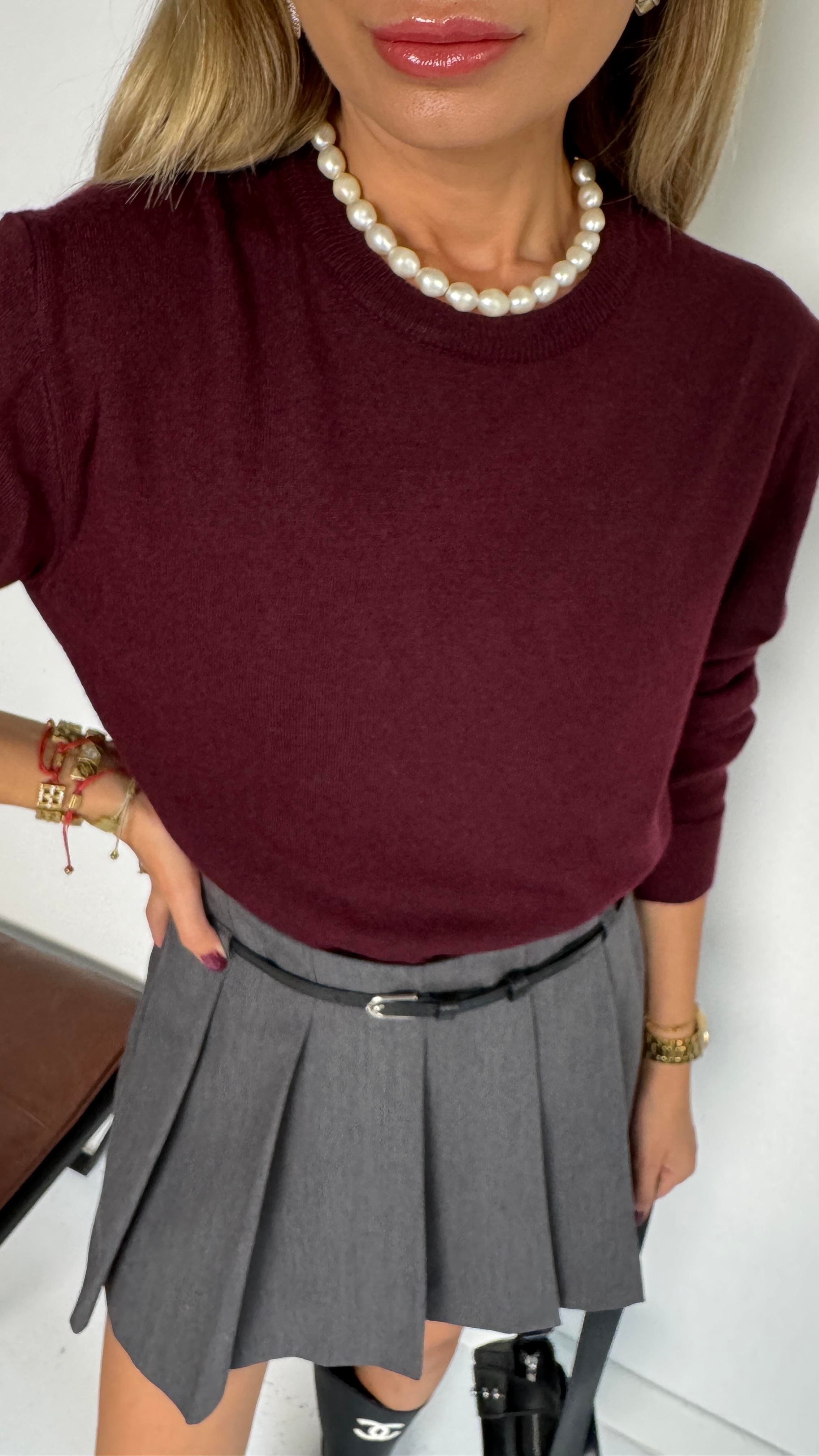 Füme Pileli Şort Etek ETEK