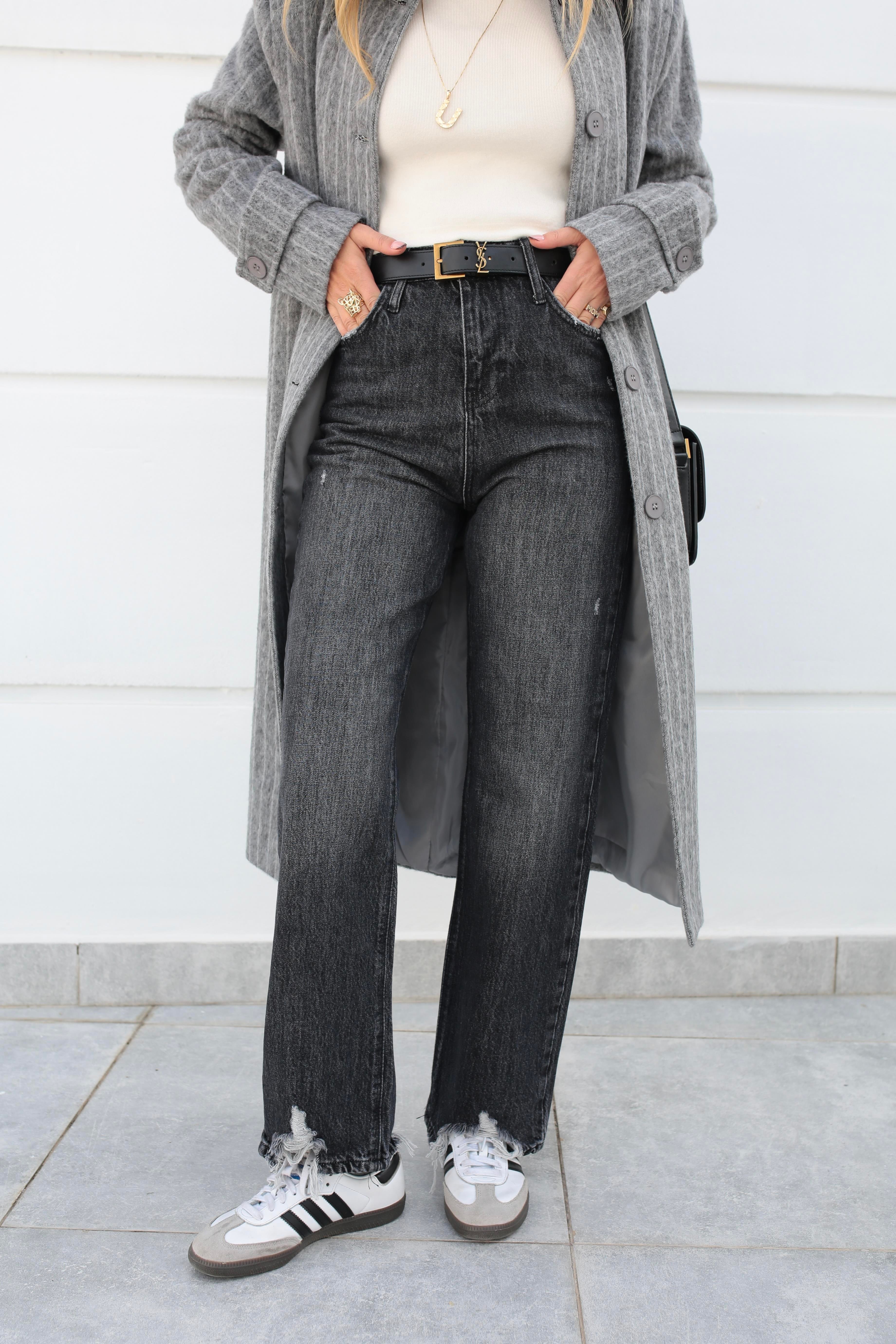 Füme Tırnaklı Vintage Slim Jean(1907-1) JEAN