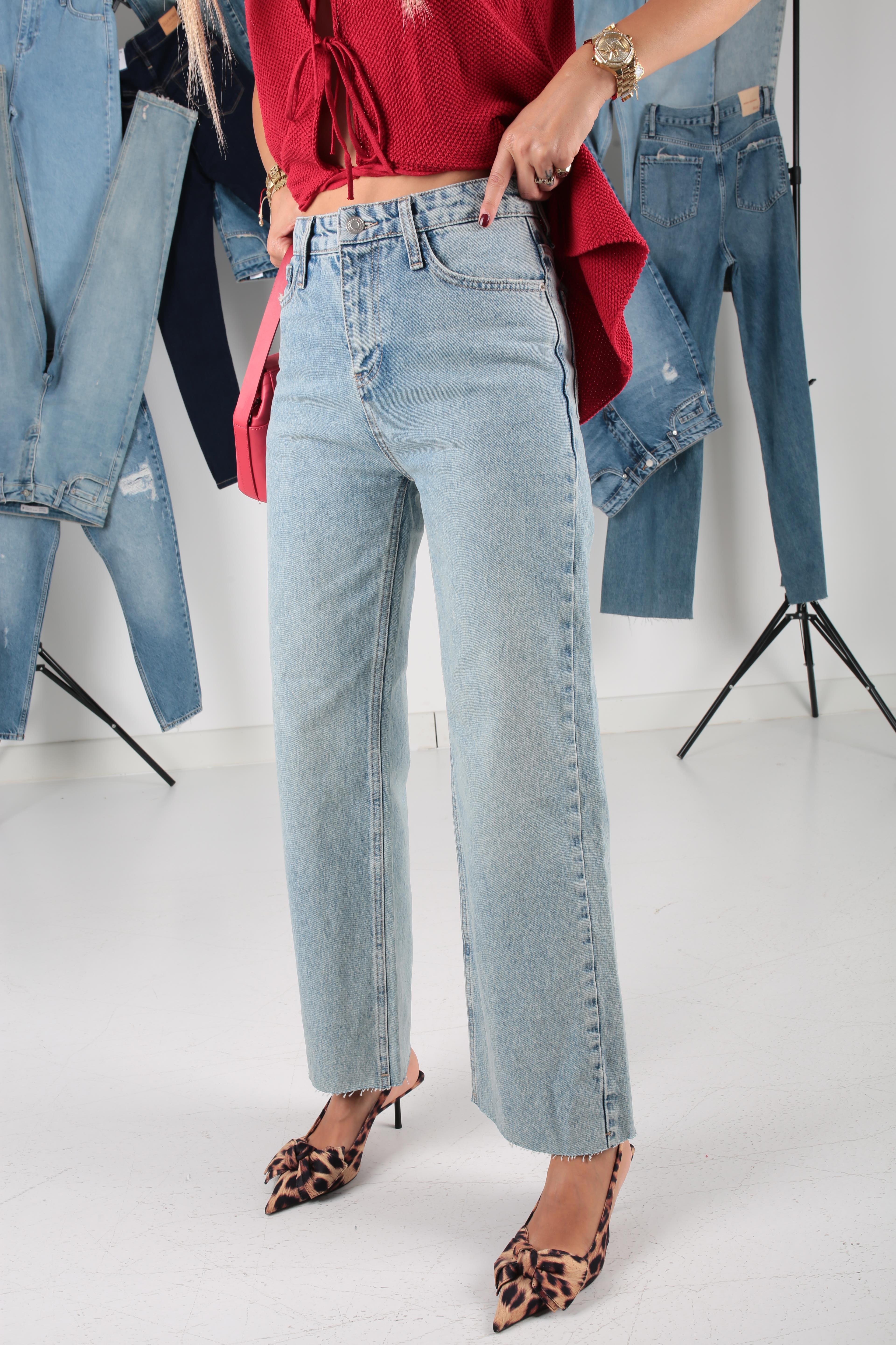 Geniş Kesik Paça Jean(1871-2) JEAN